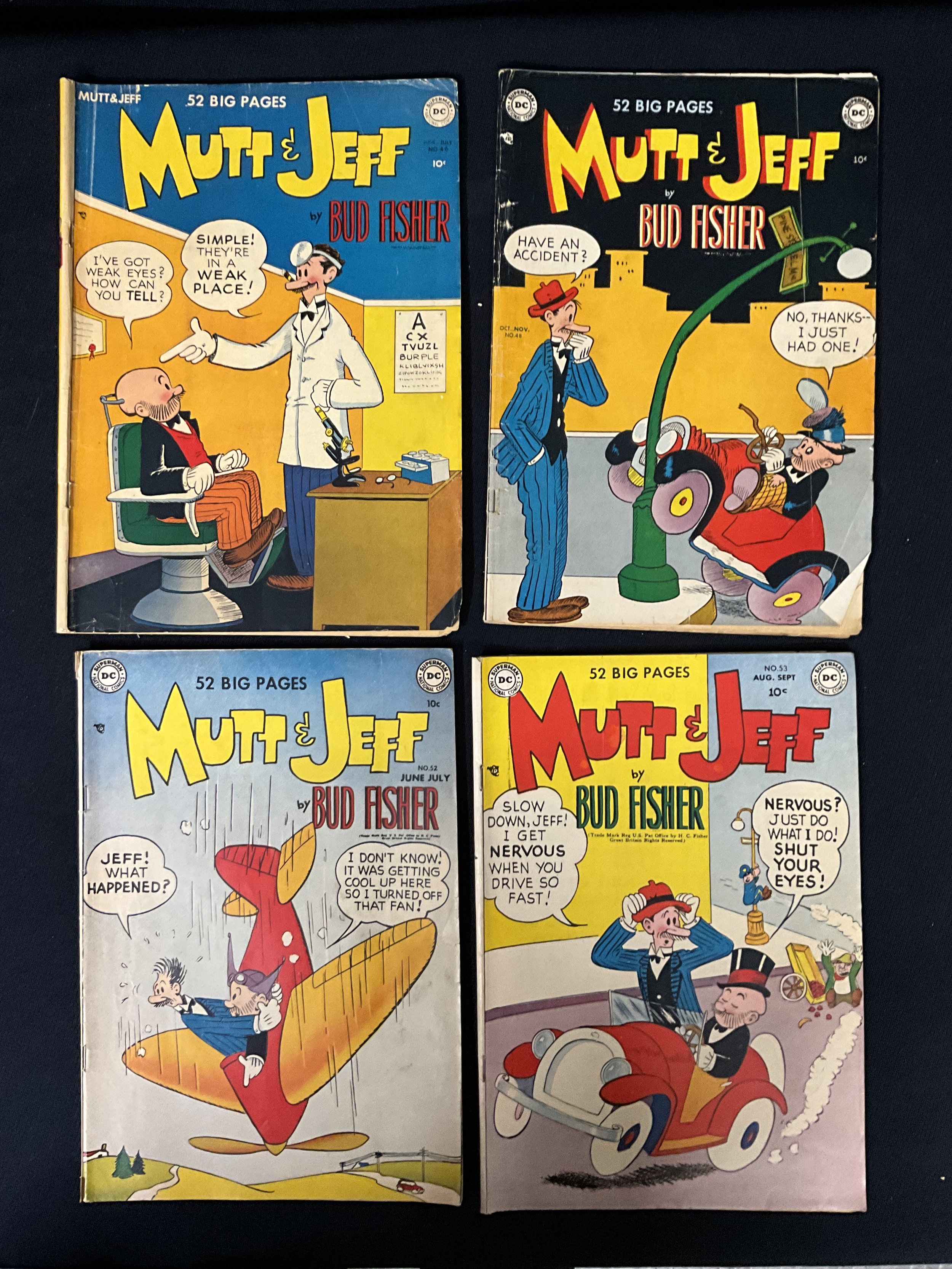 Mutt and Jeff #46, 48, 52, & 53 - Lot #1