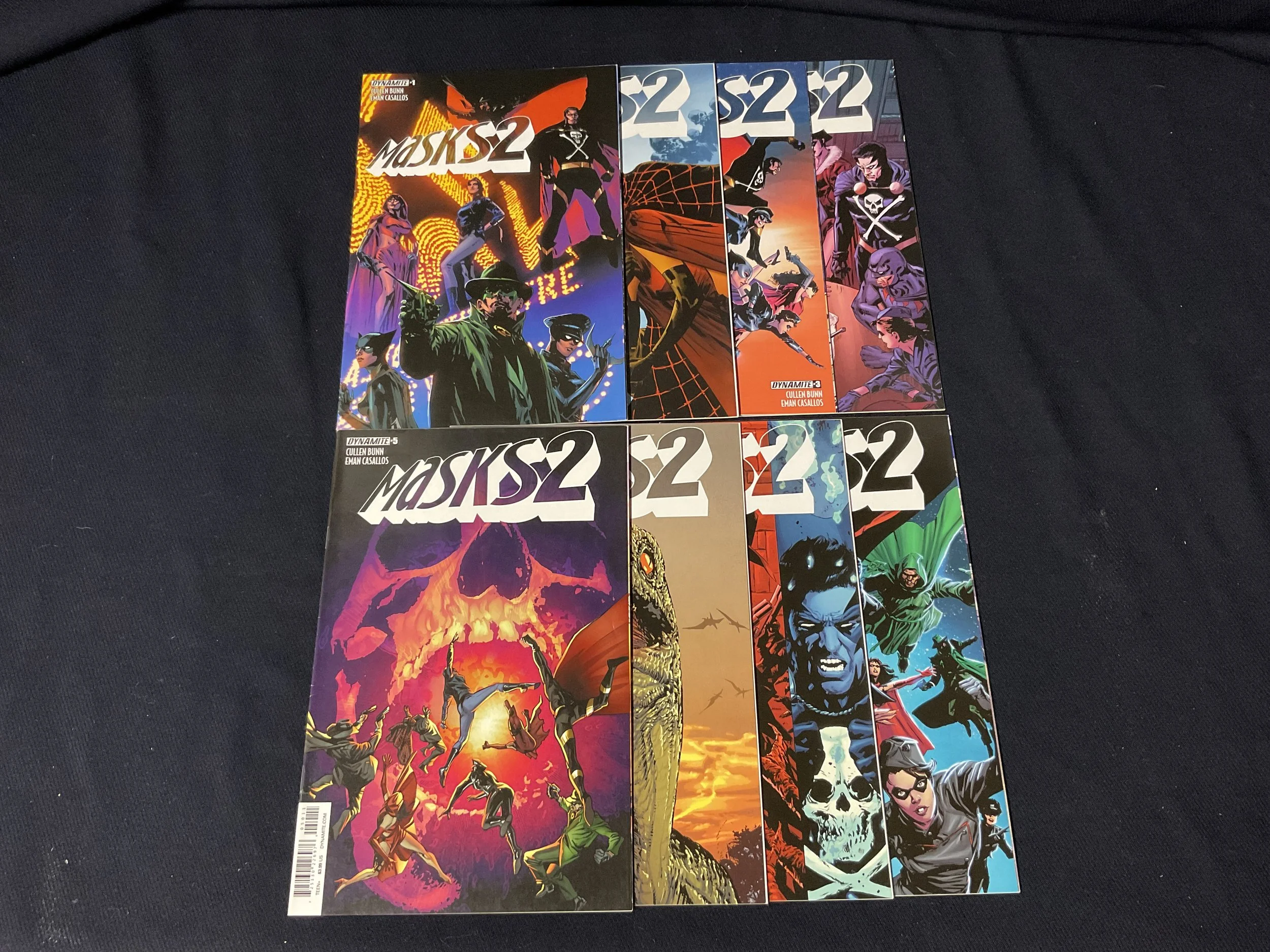Masks 2 #1-8 Dynamite Comics Complete 2015 Series