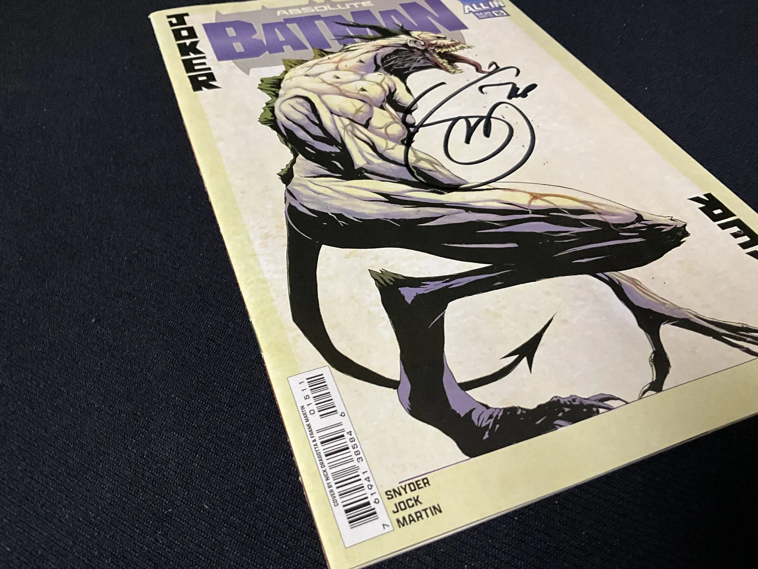 Absolute Batman #15 - 1st Absolute Joker - Signed by Scott Snyder