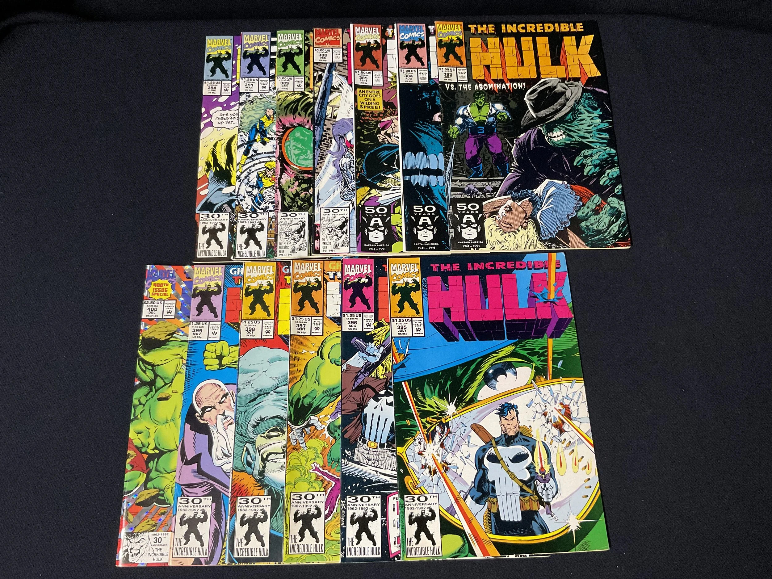 Incredible Hulk #383-385, 388, 389, 391, 394-400 Peter David Lot
