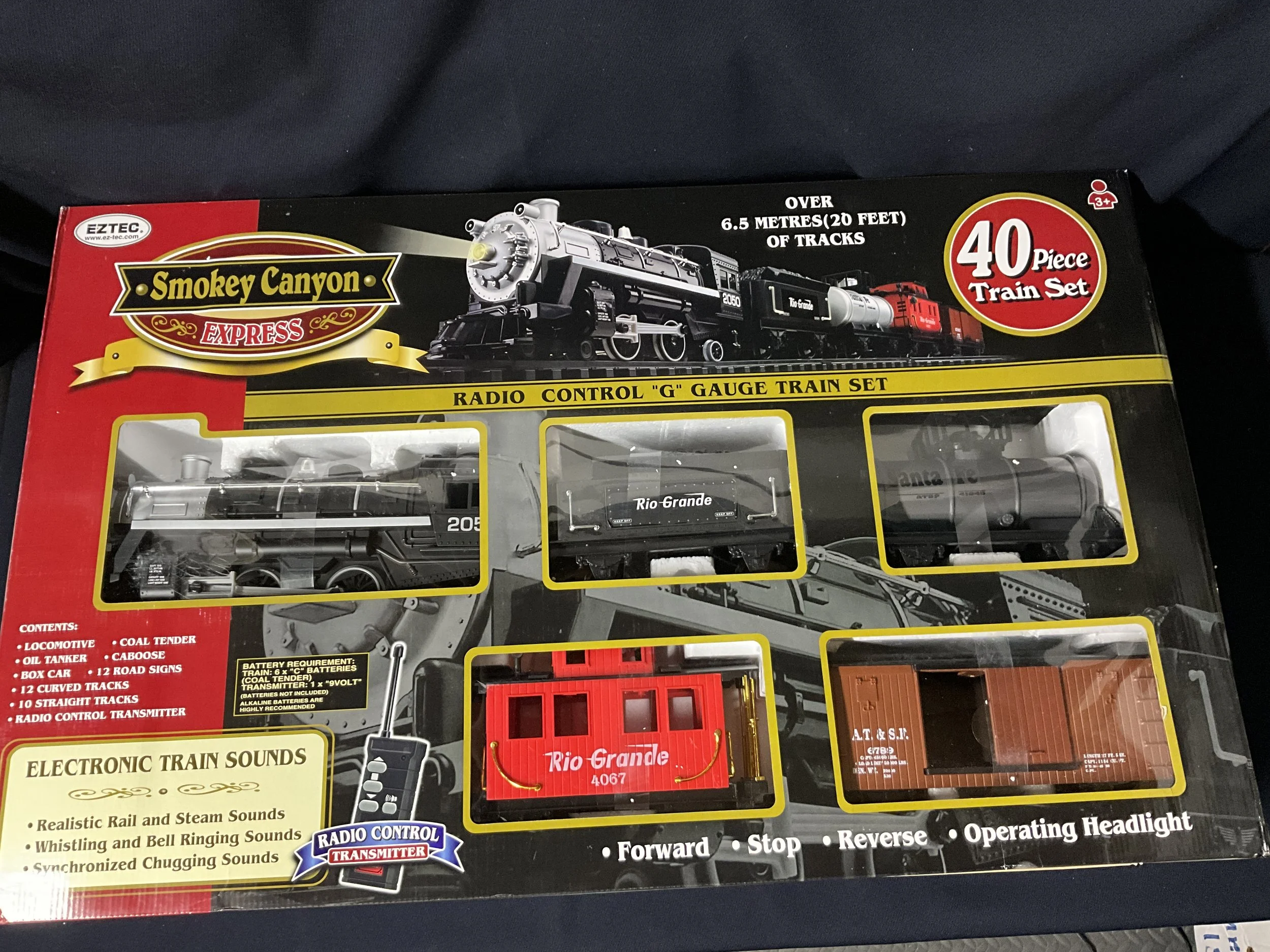 Eztes Smokey Canyon Express Radio Control "G" Gauge Train Set NIB (2x)