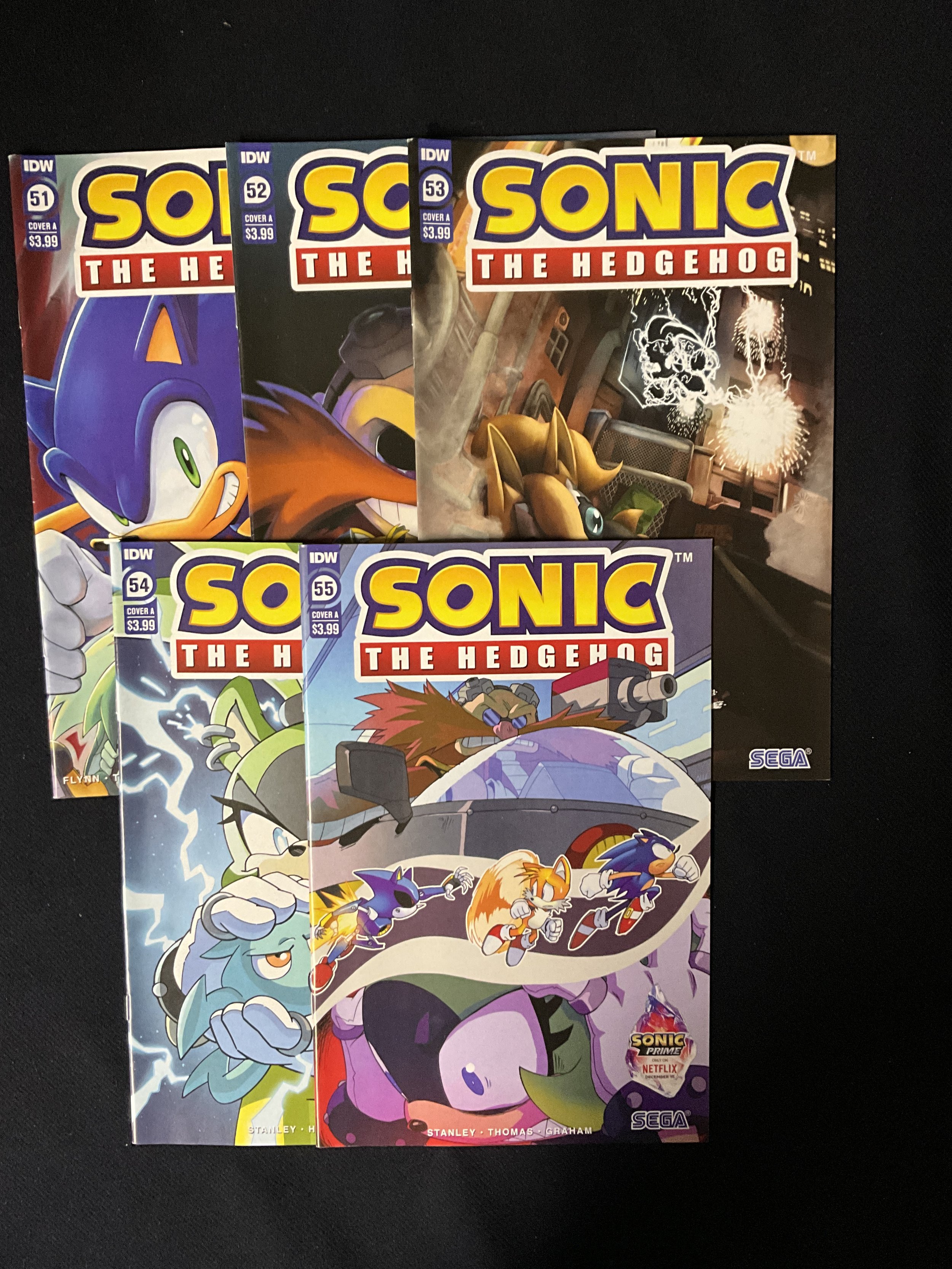 Sonic the Hedgehog #51-55 IDW 2022 5-issue Lot