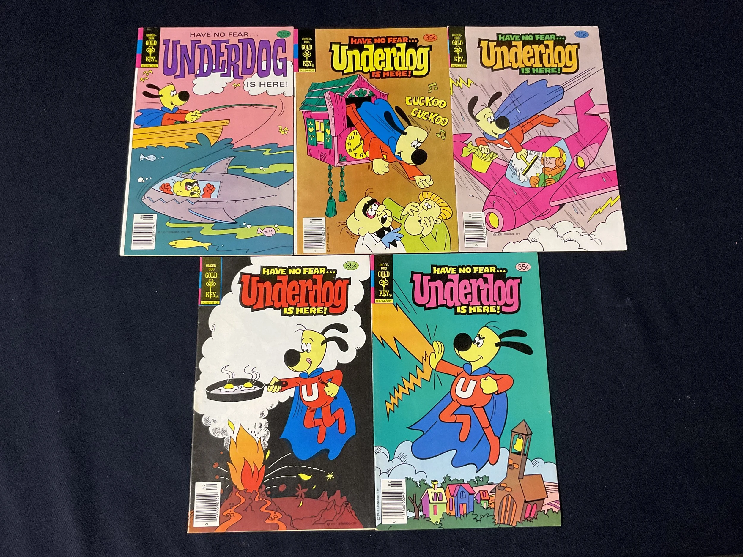 Underdog #19-23 Gold Key Comics Lot #3