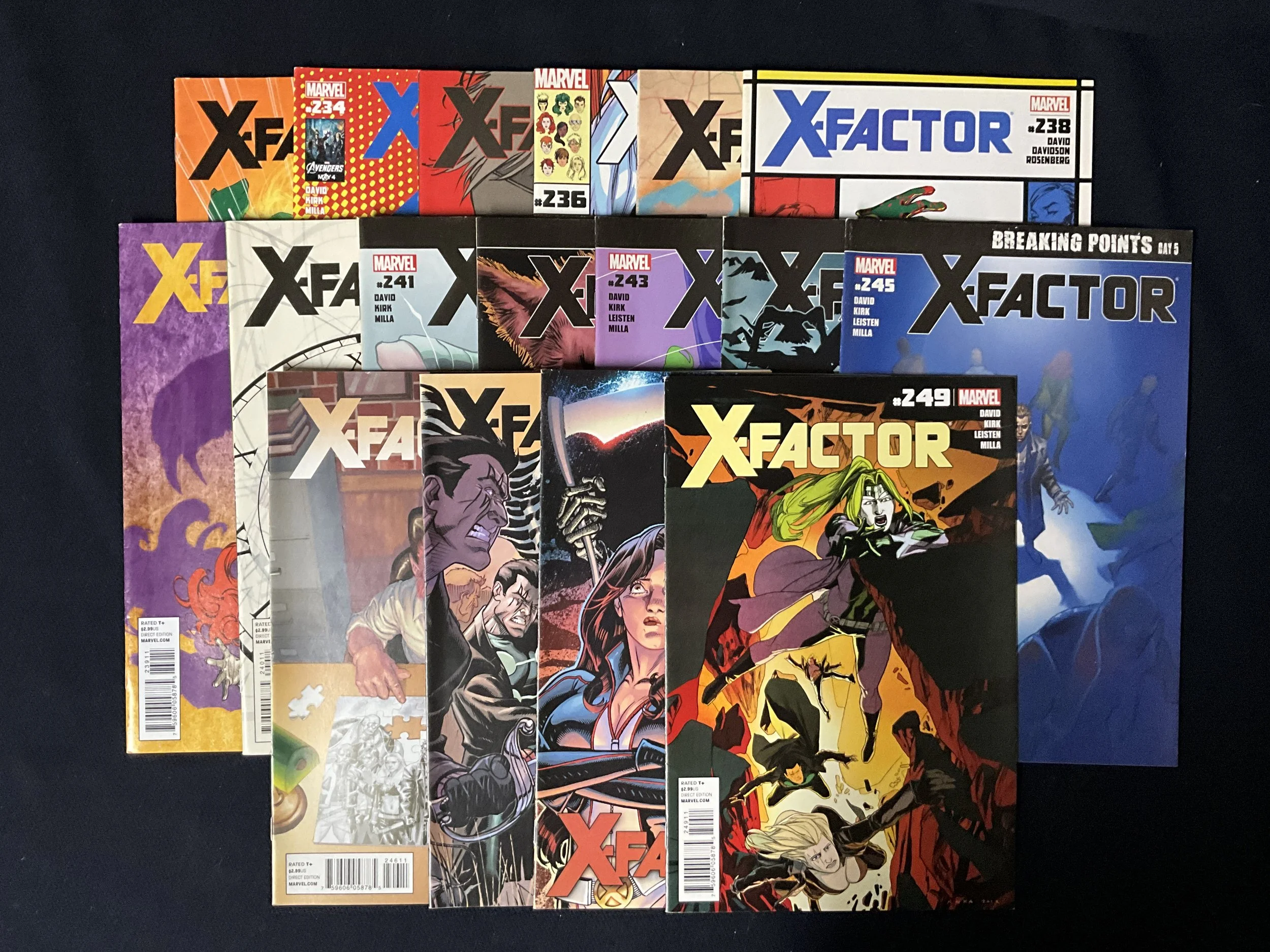 X-Factor #233-249 Peter David Leonard Kirk - 17-issue lot