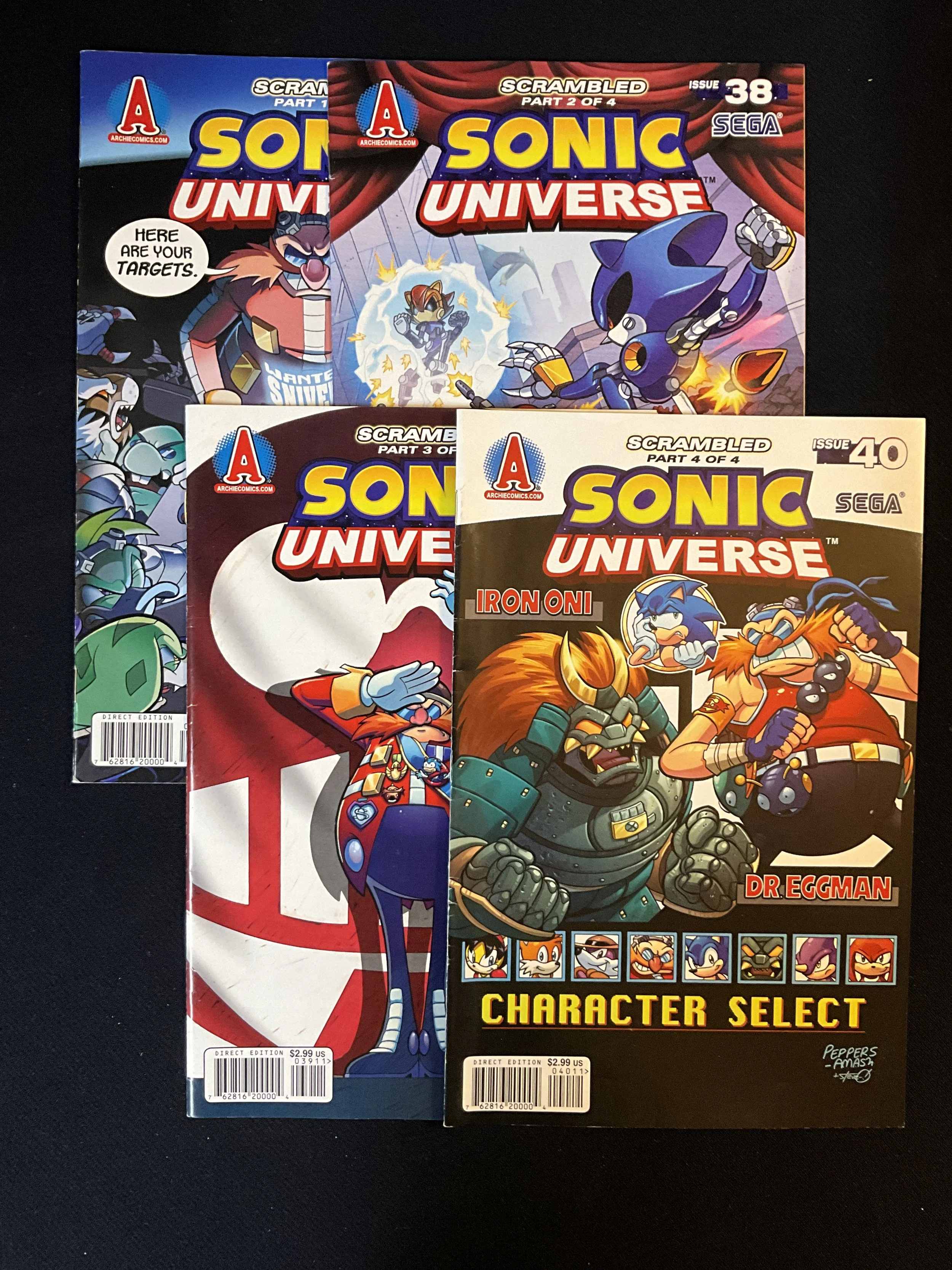 Sonic Universe Lot 2 #37-40 Scrambled 4-issue lot