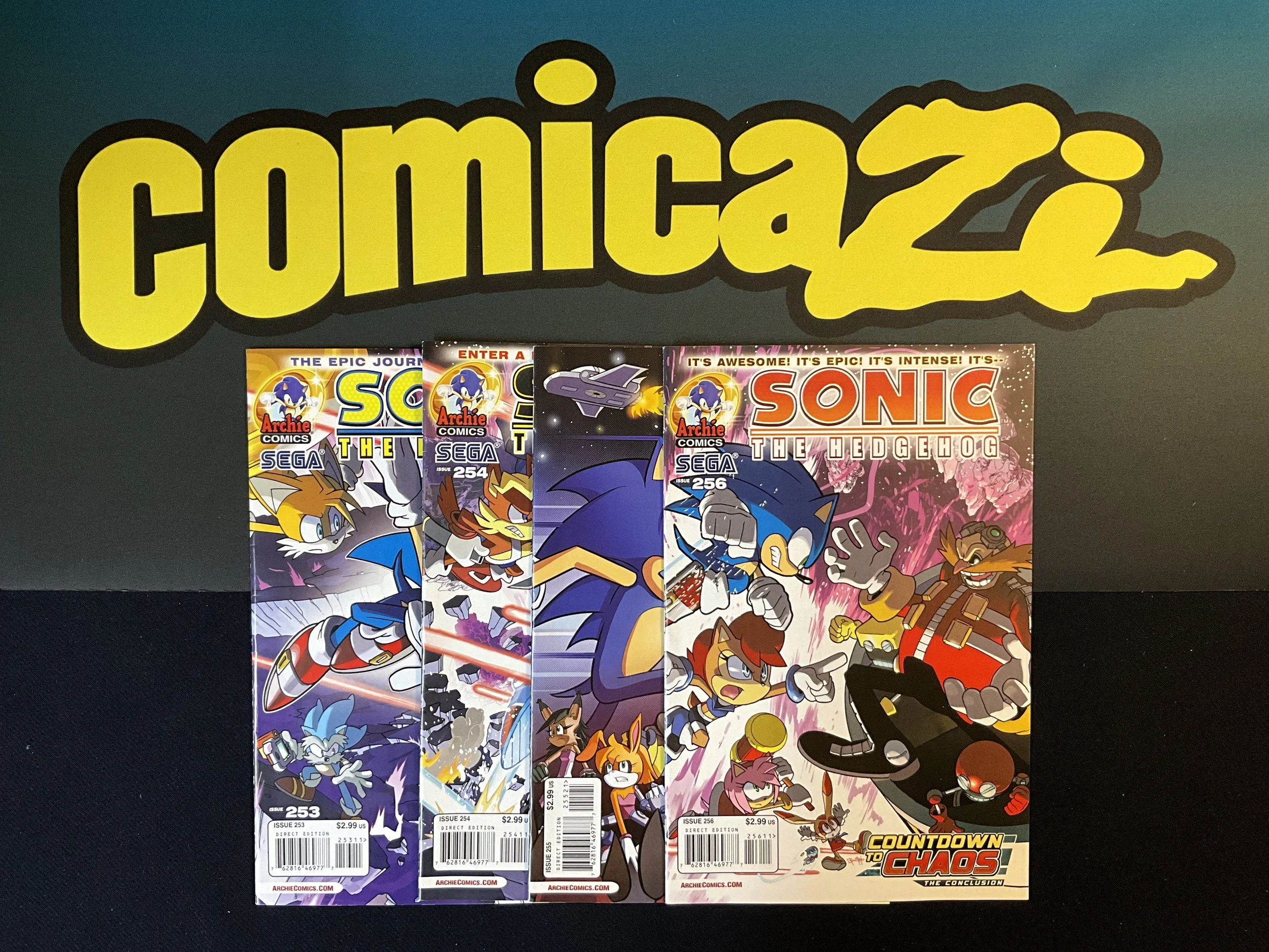 Sonic the Hedgehog #253-256 - Archie Lot 11