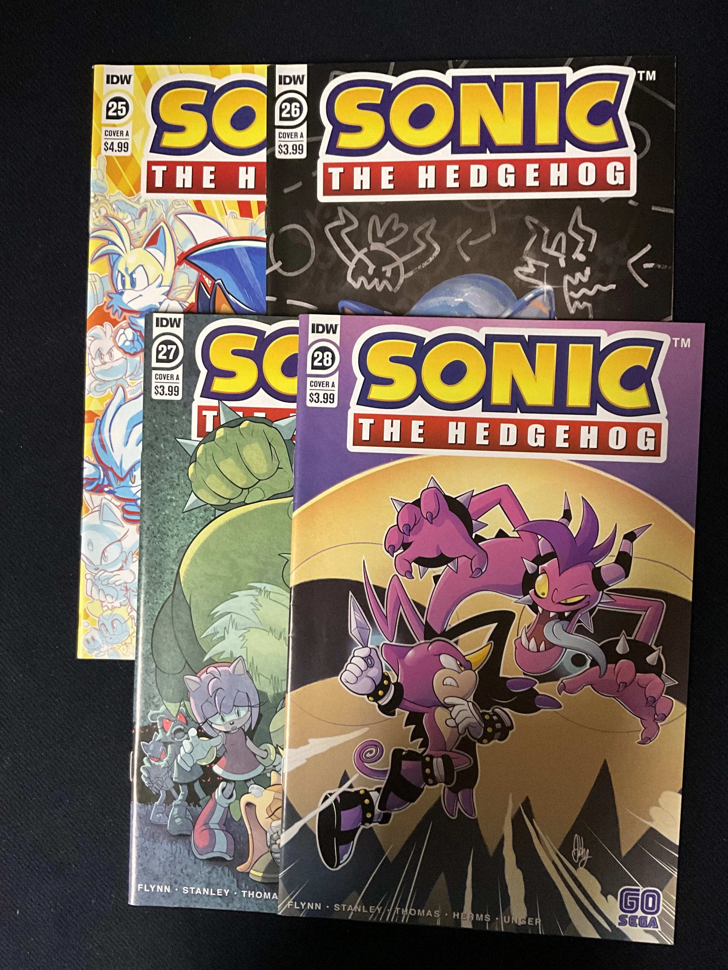 Sonic the Hedgehog #25-28 IDW 2019-2020 4-issue lot
