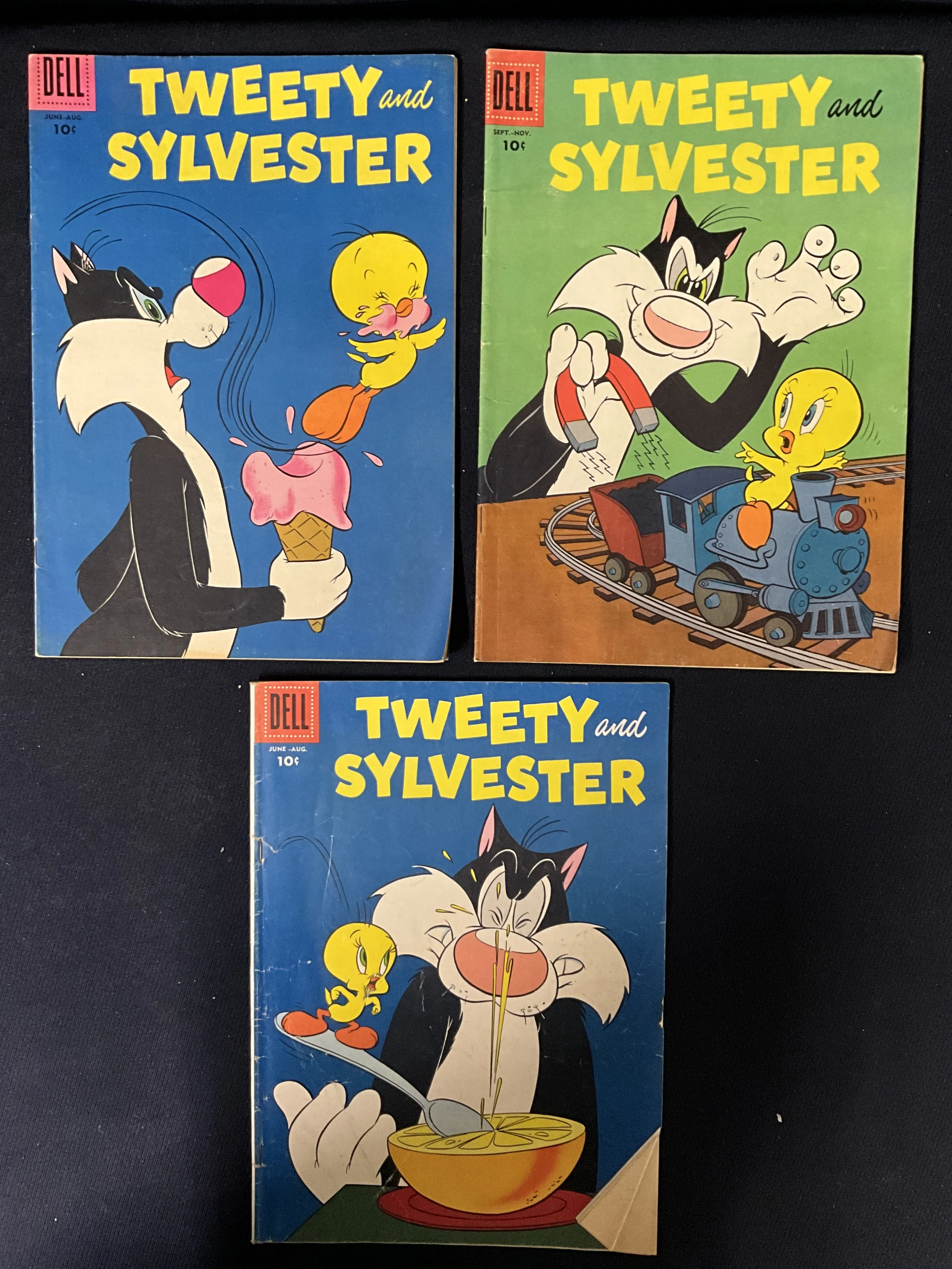 Tweety & Sylvester #13, 14, & 21 - Dell Comics 3-issue lot