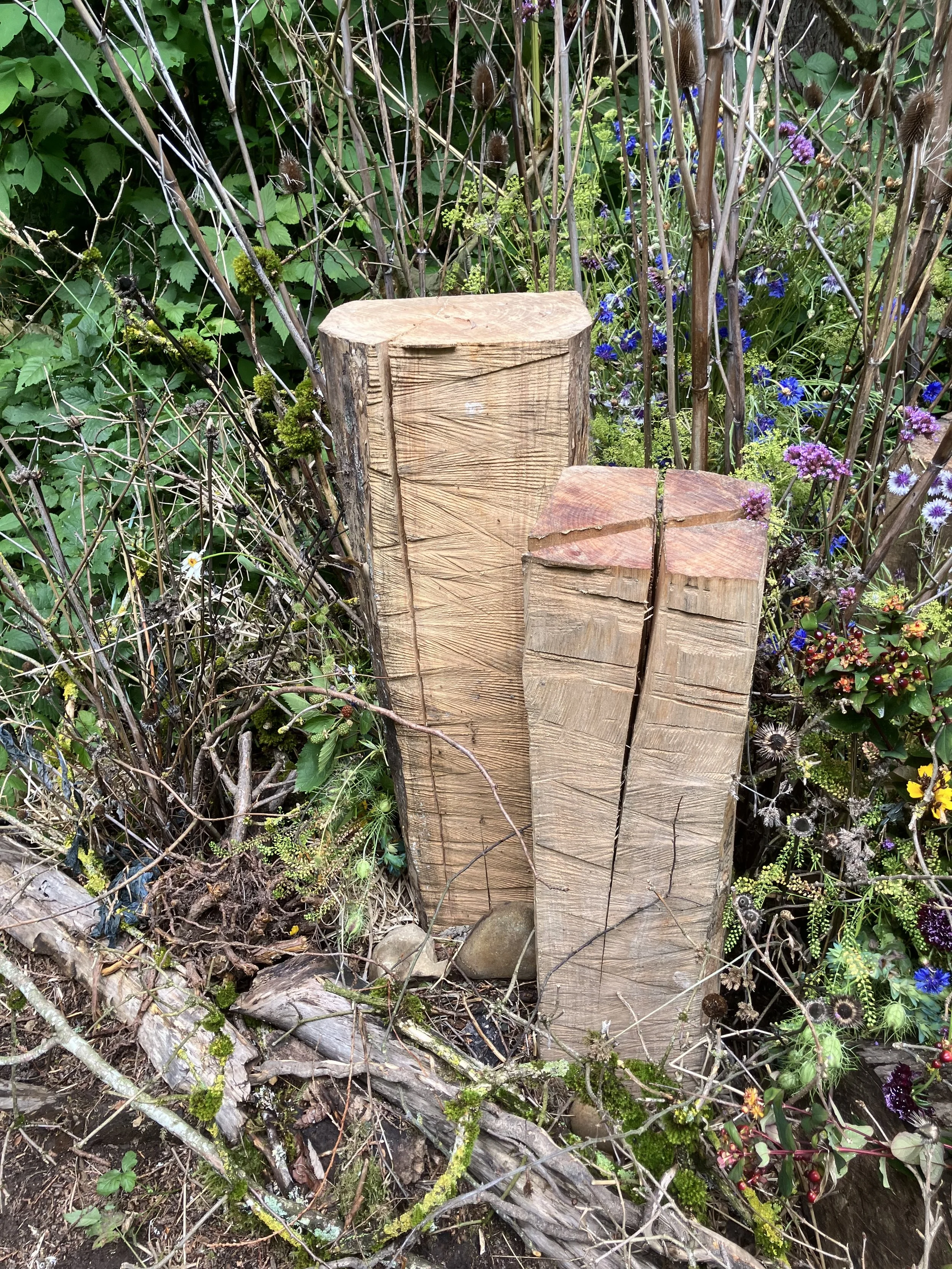 floral bower installation Earthwork No. 1 (drifiting experiential habitation) by Barb Burwell