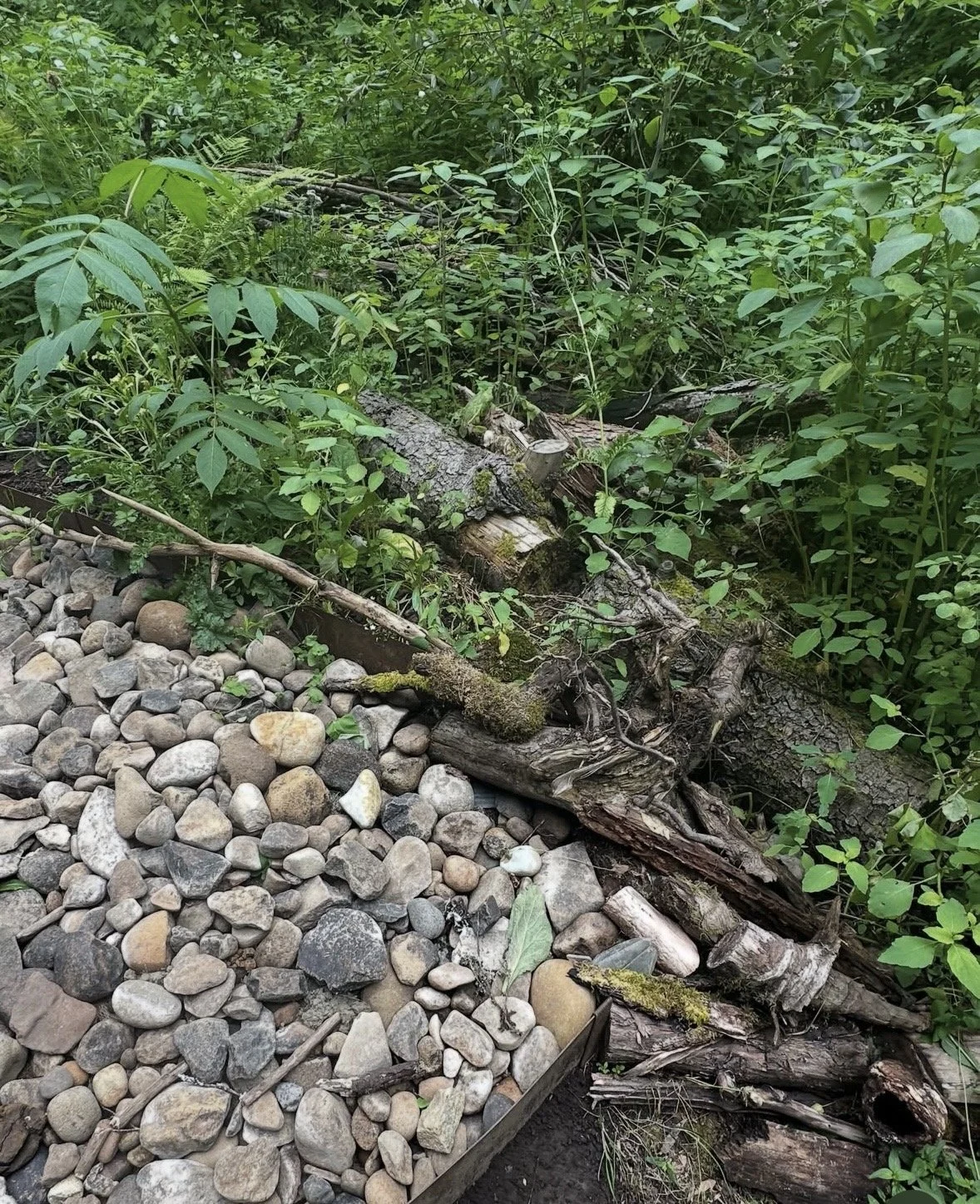 Earthwork No. 1 (drifting experiential habitation) details land art installation by Barb Burwell