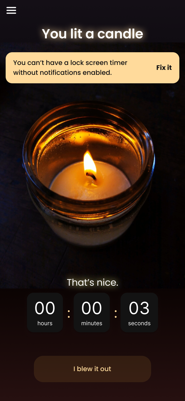 home - candle active under one hour-notifications not allowed02@2x.png