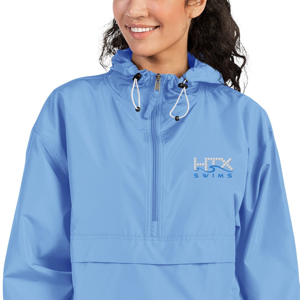 Embroidered Champion Packable Jacket — HTX Swims - Where Houston Swims