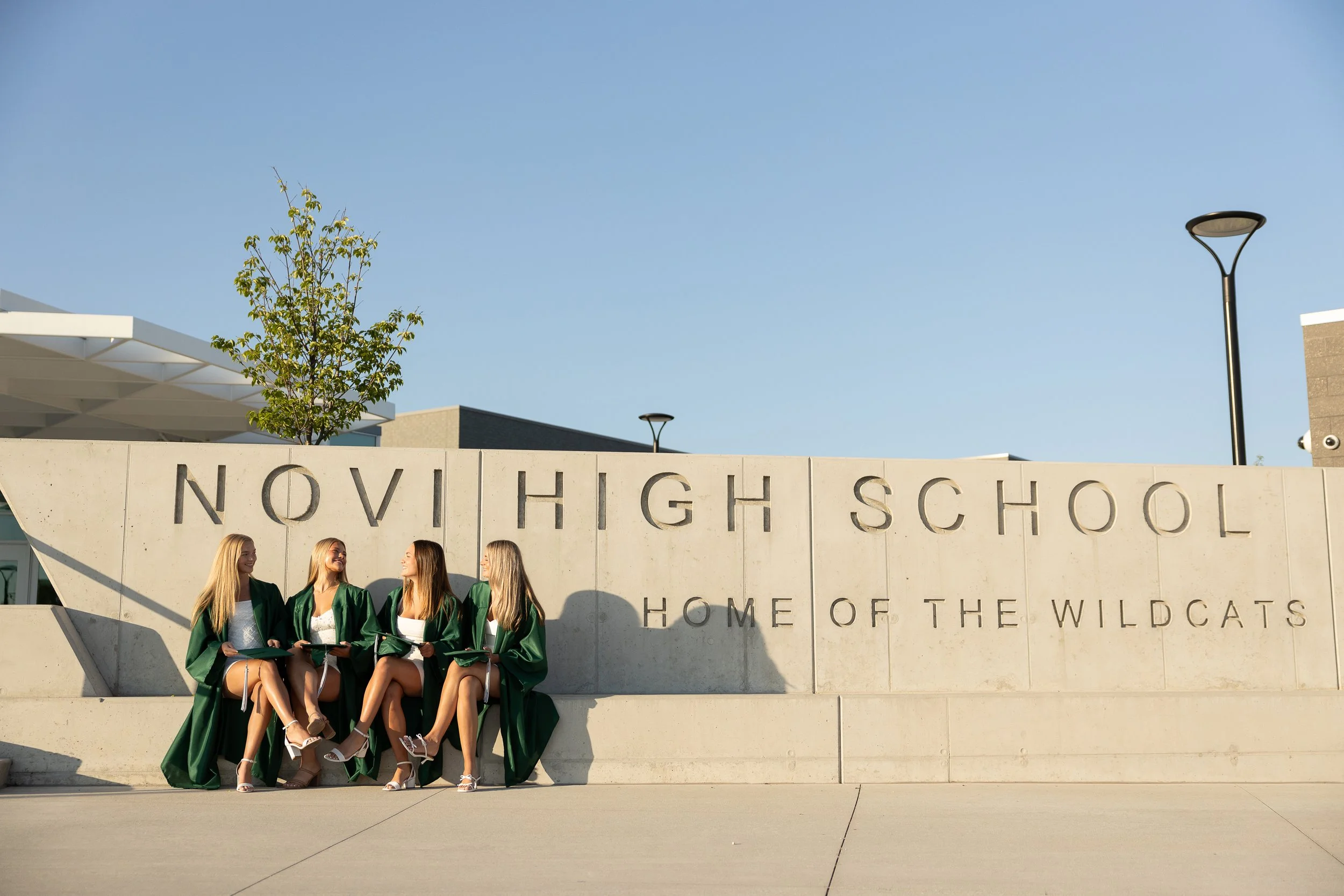 Novi High School Class of 2026 friends group photo