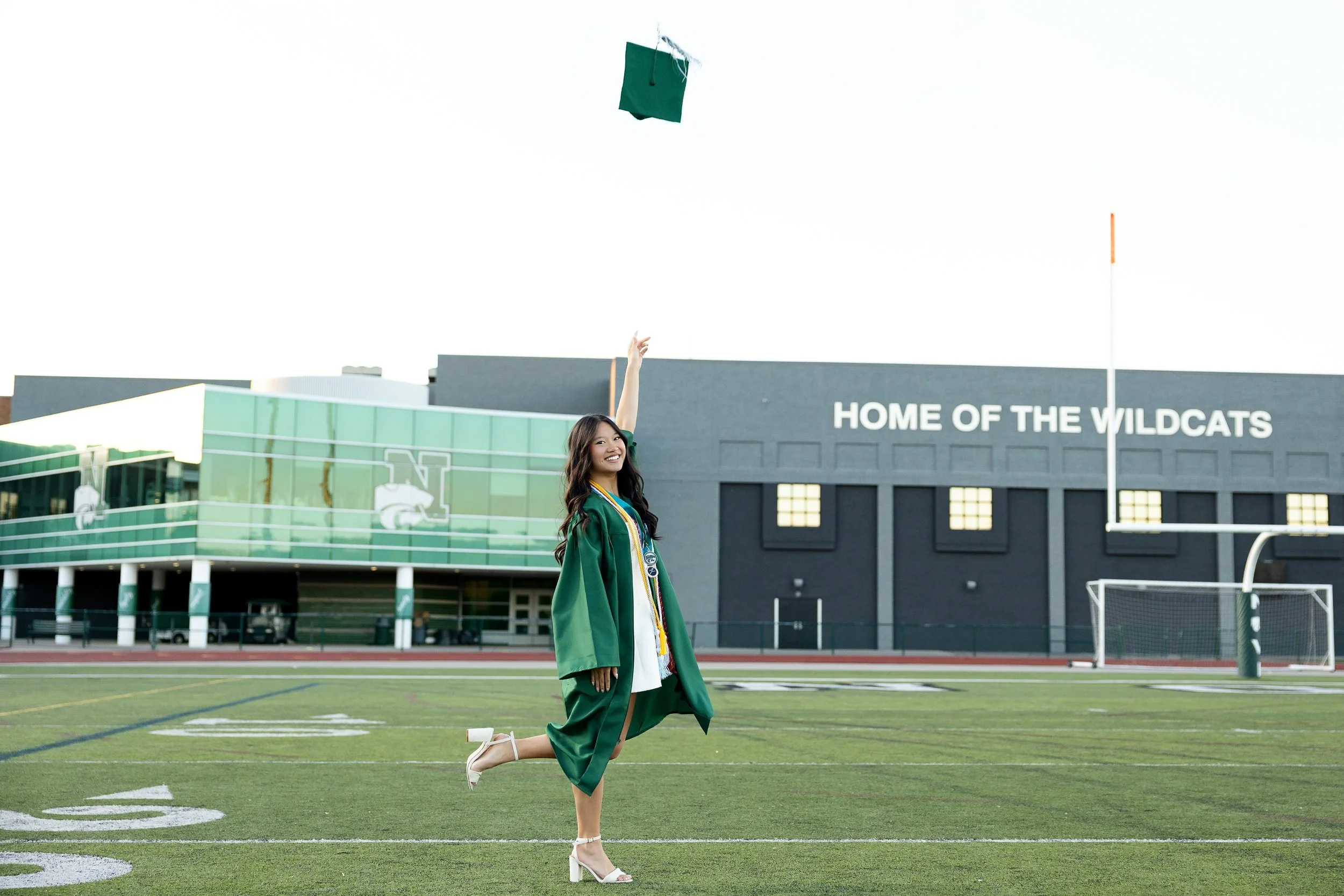 Senior cap and gown photos Novi Michigan