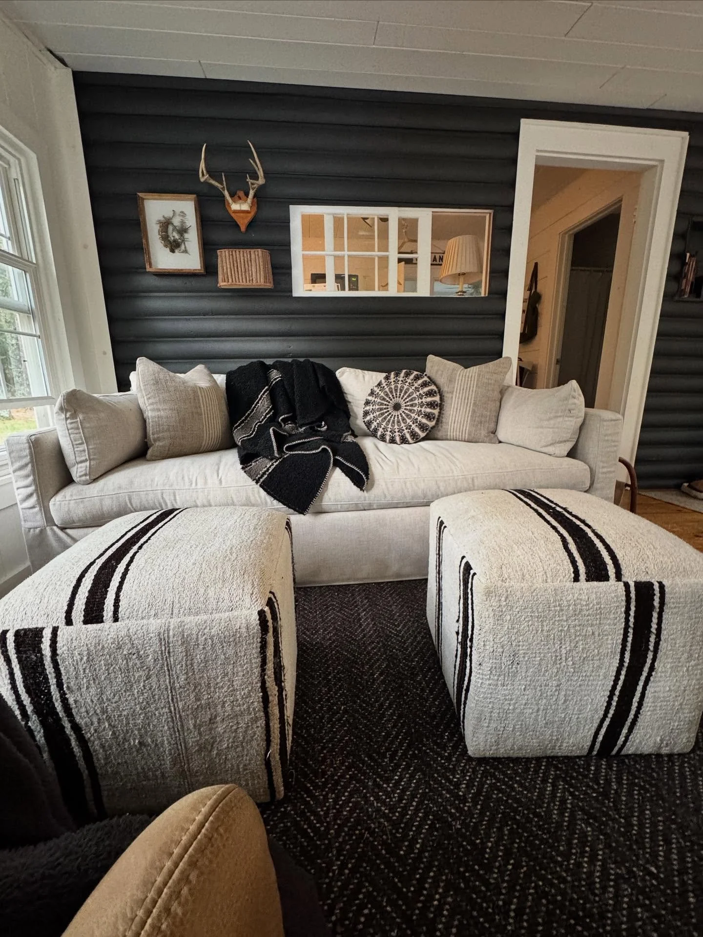 Cabin curated in true Layered style: warm neutrals, worn textures, and a little edge.
Designed for slow mornings and casual living.
Shop the look or make it your own.
#Layeredstyle #moderncollectedinteriors  #cabinlife #northwoodsinteriordesign