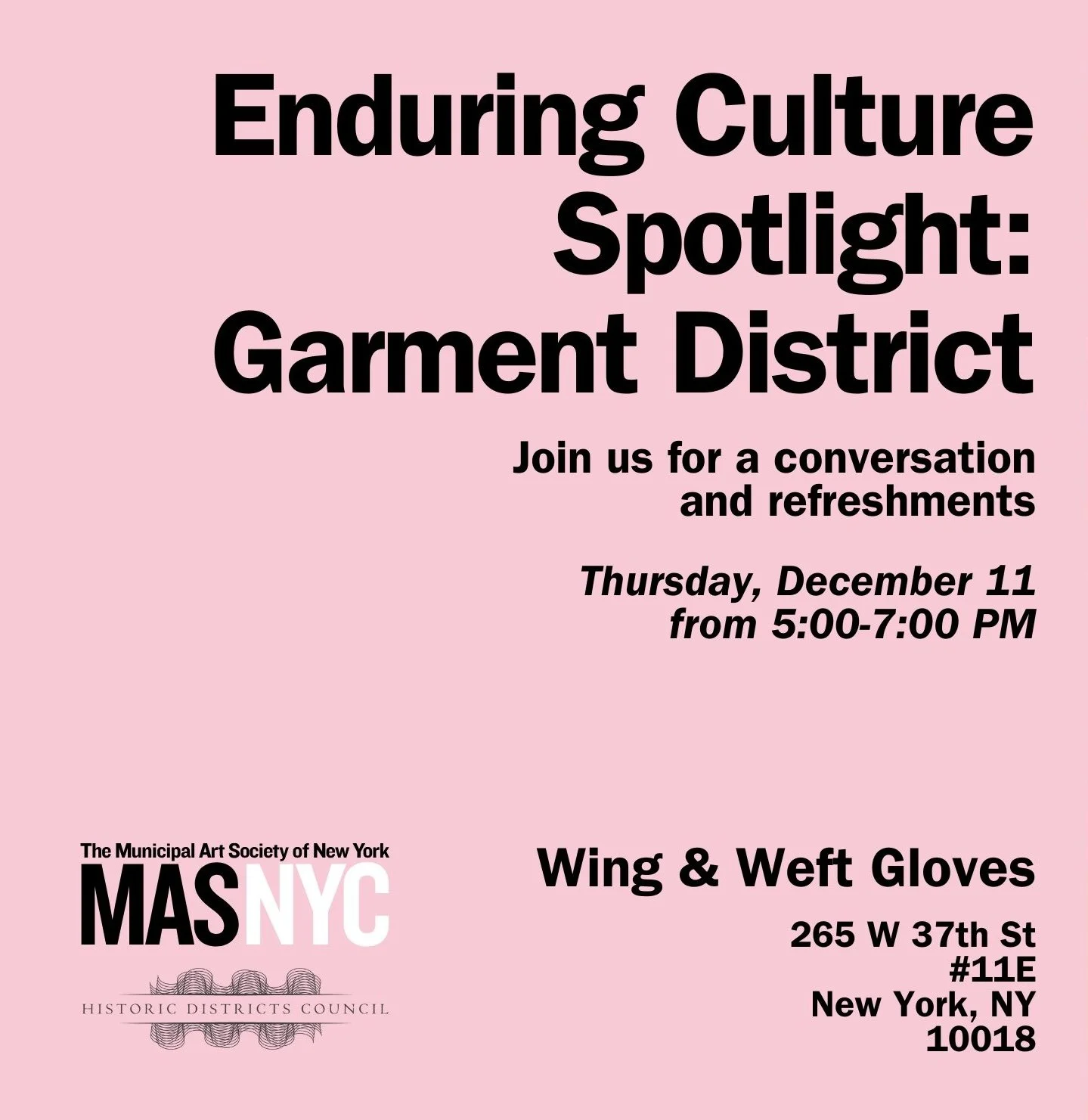 Enduring Culture Spotlight: Garment District