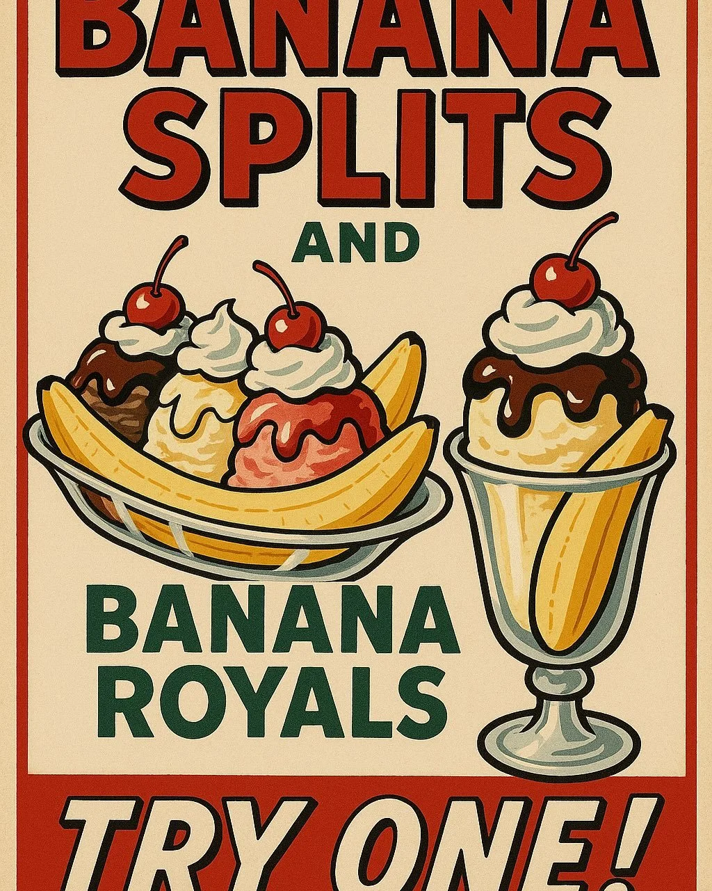 Looking to try some classic ice cream desserts? The Well has banana splits, banana royals (basically a banana split but with sliced bananas on the bottom), and all the handmade classic soda floats such as a chocolate soda or a creamsicle float. Stop 