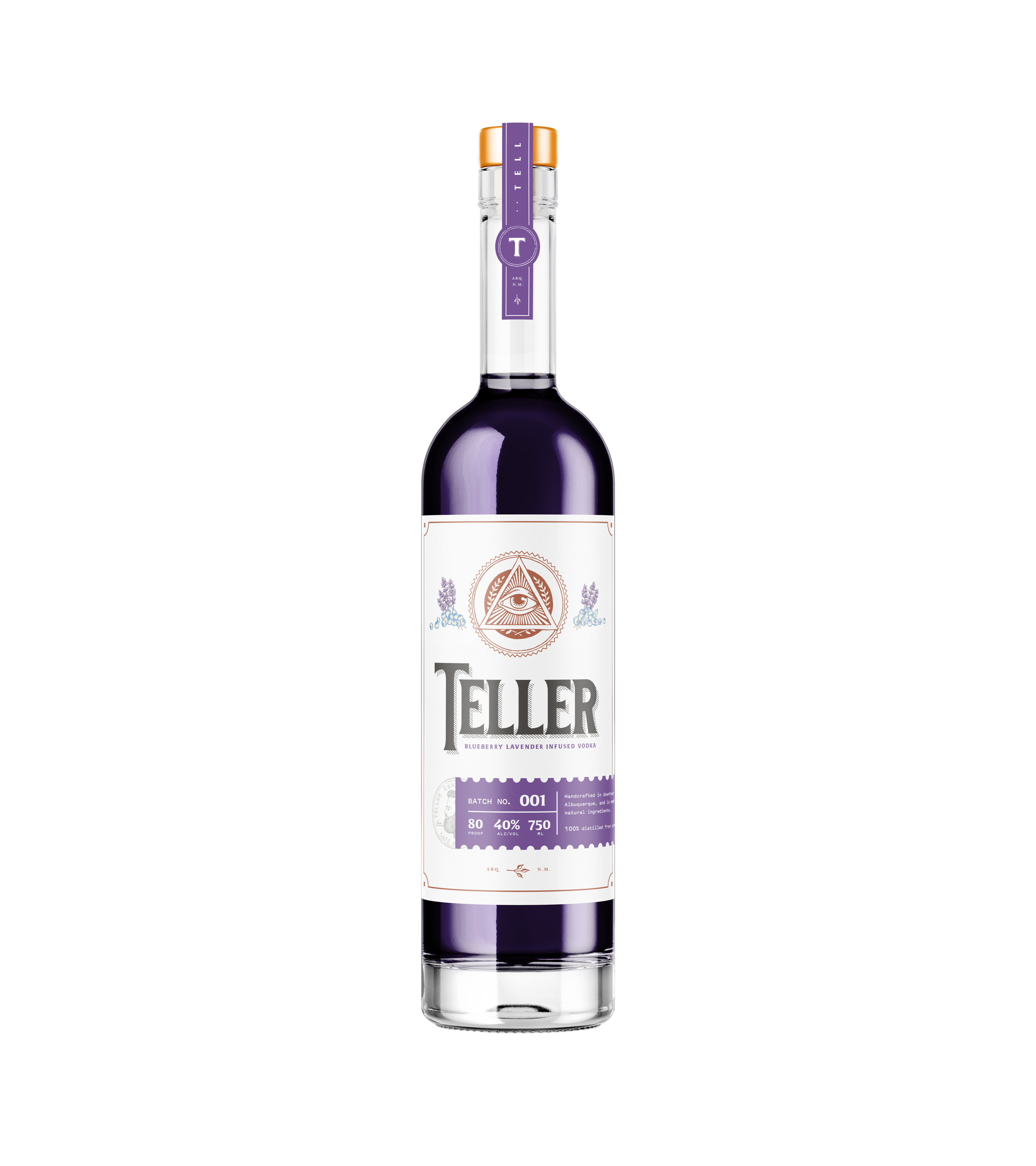 Teller Blueberry Lavender Infused Vodka — Safe House Distilling | Vodka