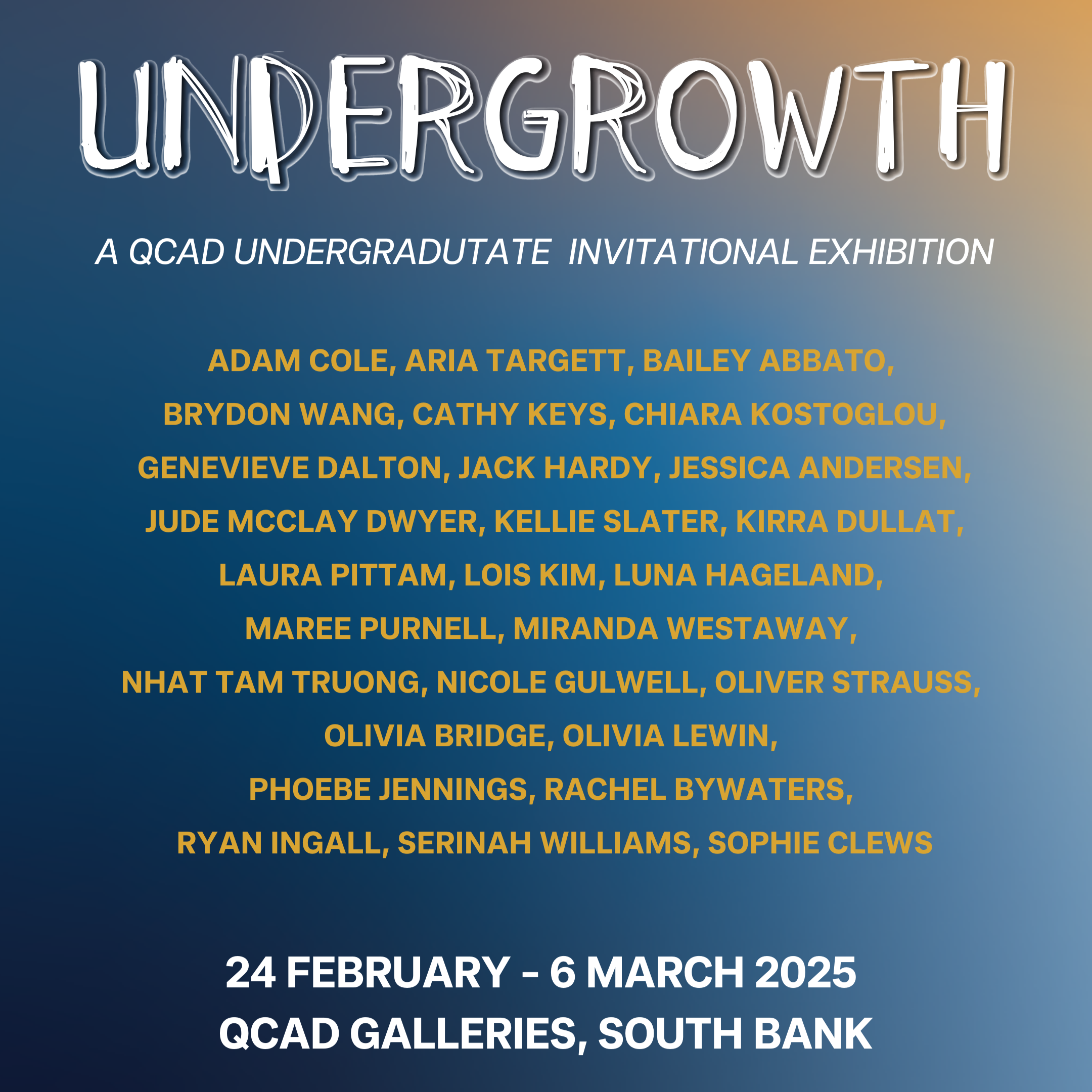 Undergrowth, QCAD Galleries (2025)