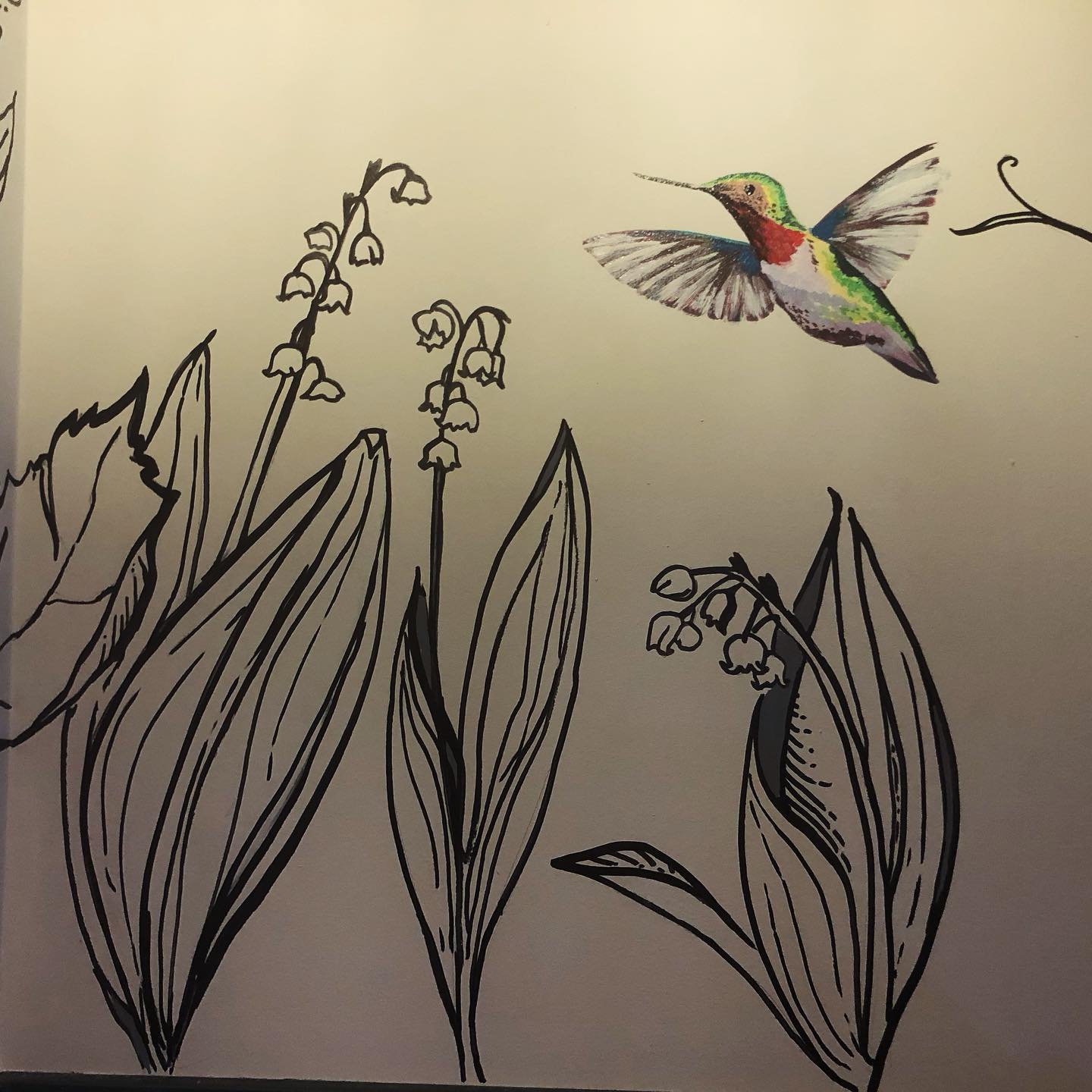 I&rsquo;m soooooo close to completing my #mural at the hippest #winecellar in town! More footage to come&hellip; #cantwait #bathroomdesign #porttownsendwa #pnw @castleandcrowncellars open Wednesday at 2 and have the best #charcuterieboard