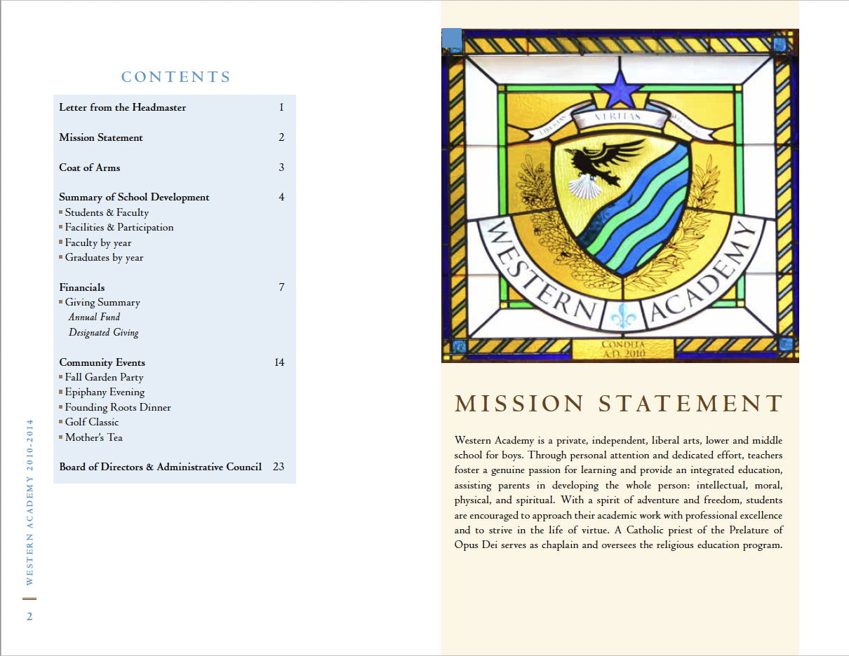 Contents Page for Western Academy Report.png