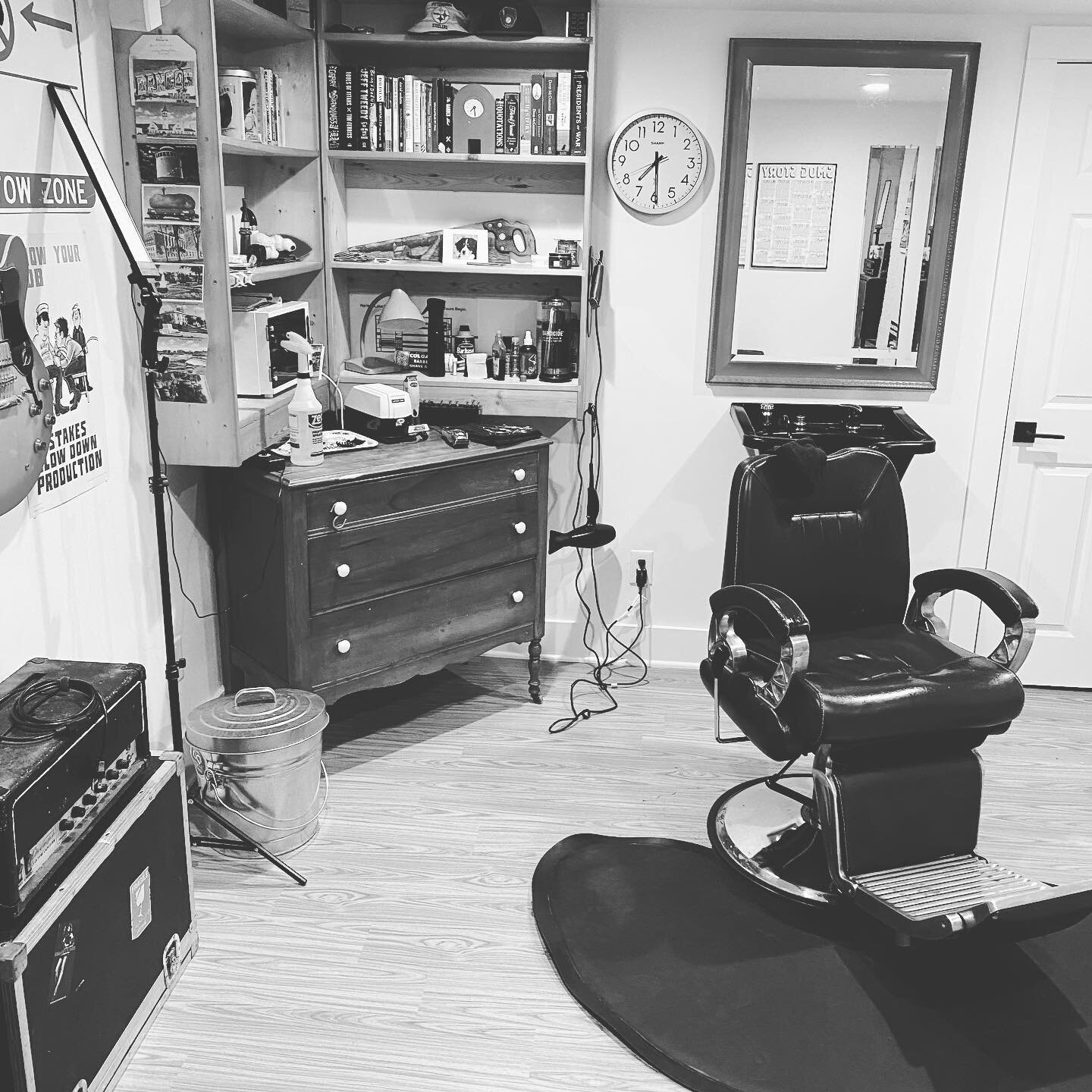 Day one is officially in the books! Thank you to the fine folks who graced the space. My heart is full and my mind is blown. More laughter, wit, tall tales and unsolicited advice  tomorrow. #basementbarber