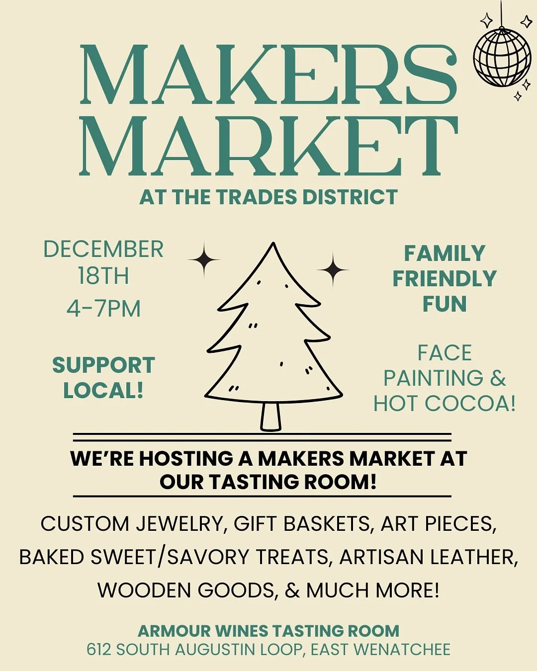 🎉 Makers Market is this Thursday! 🎉 

Today we&rsquo;re highlighting 3 of the incredible Makers that will be featured at the Market.  Stay tuned for more!