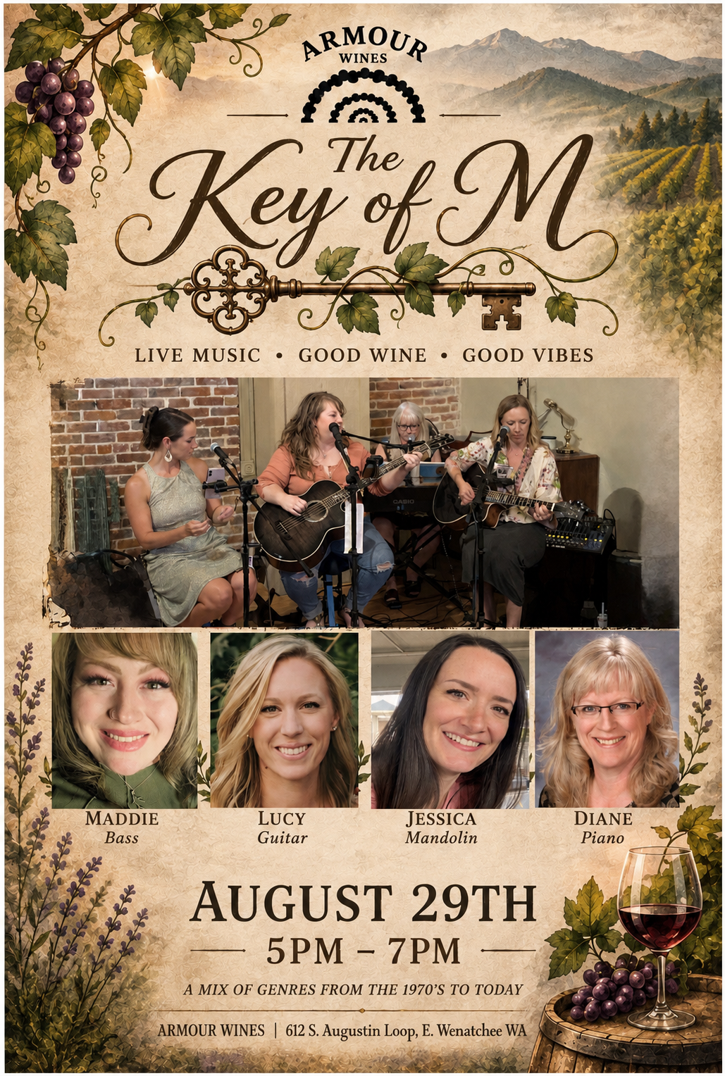 Live Music w/ THE KEY OF M!