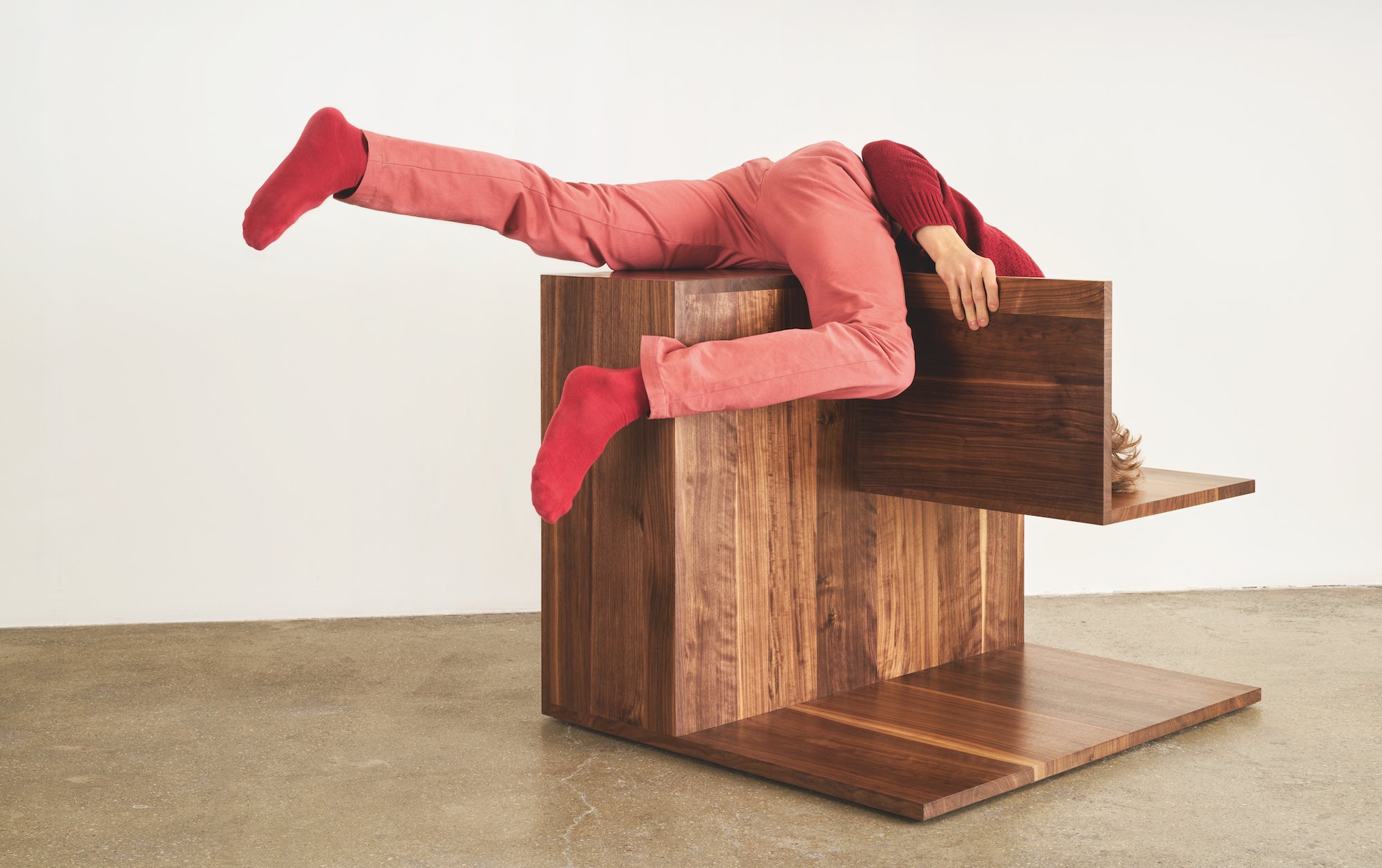  Jumper by Timberland, trousers by The Elder Statesman, socks by Intimissimi. 