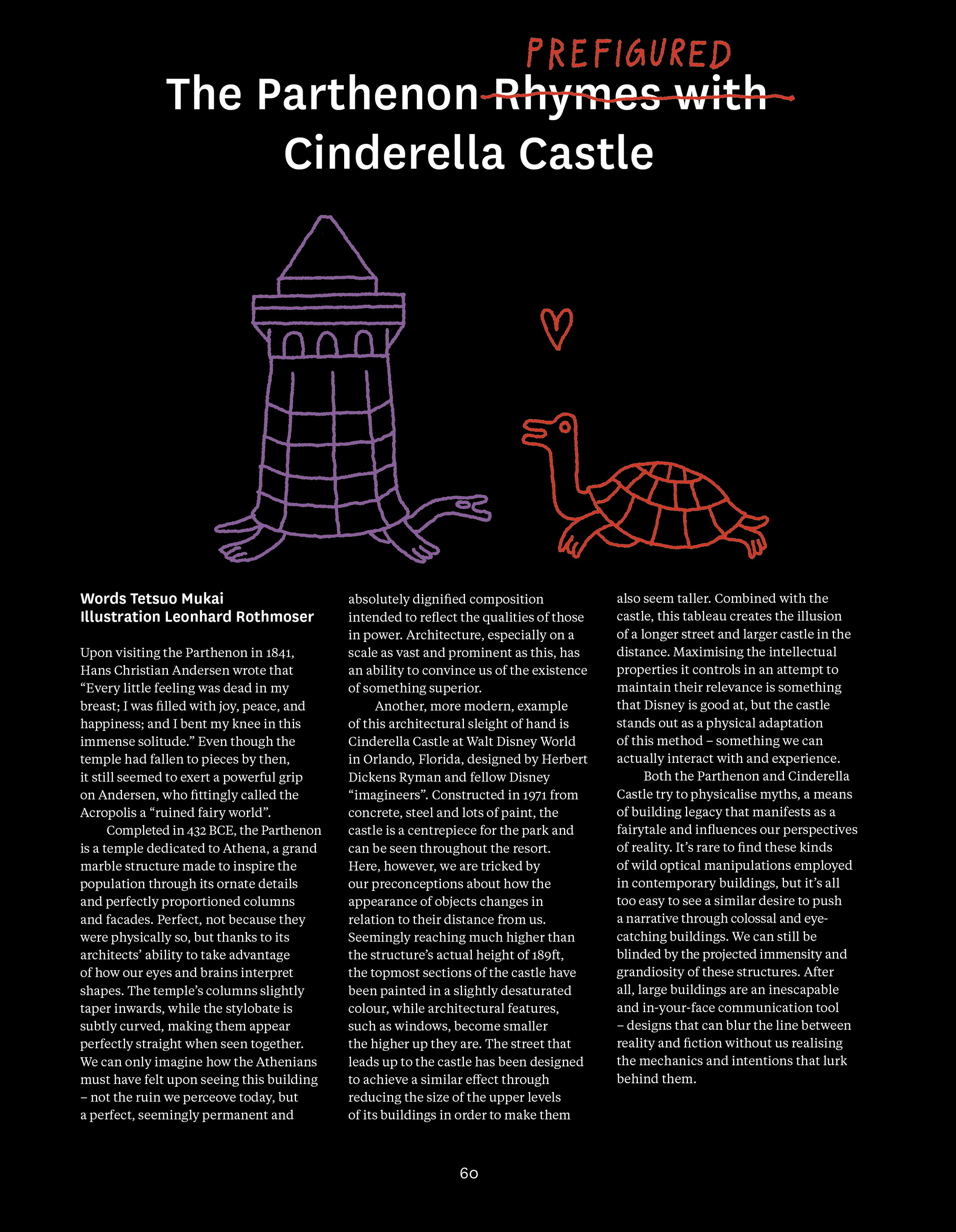 'The Parthenon Rhymes with Cinderella Castle'