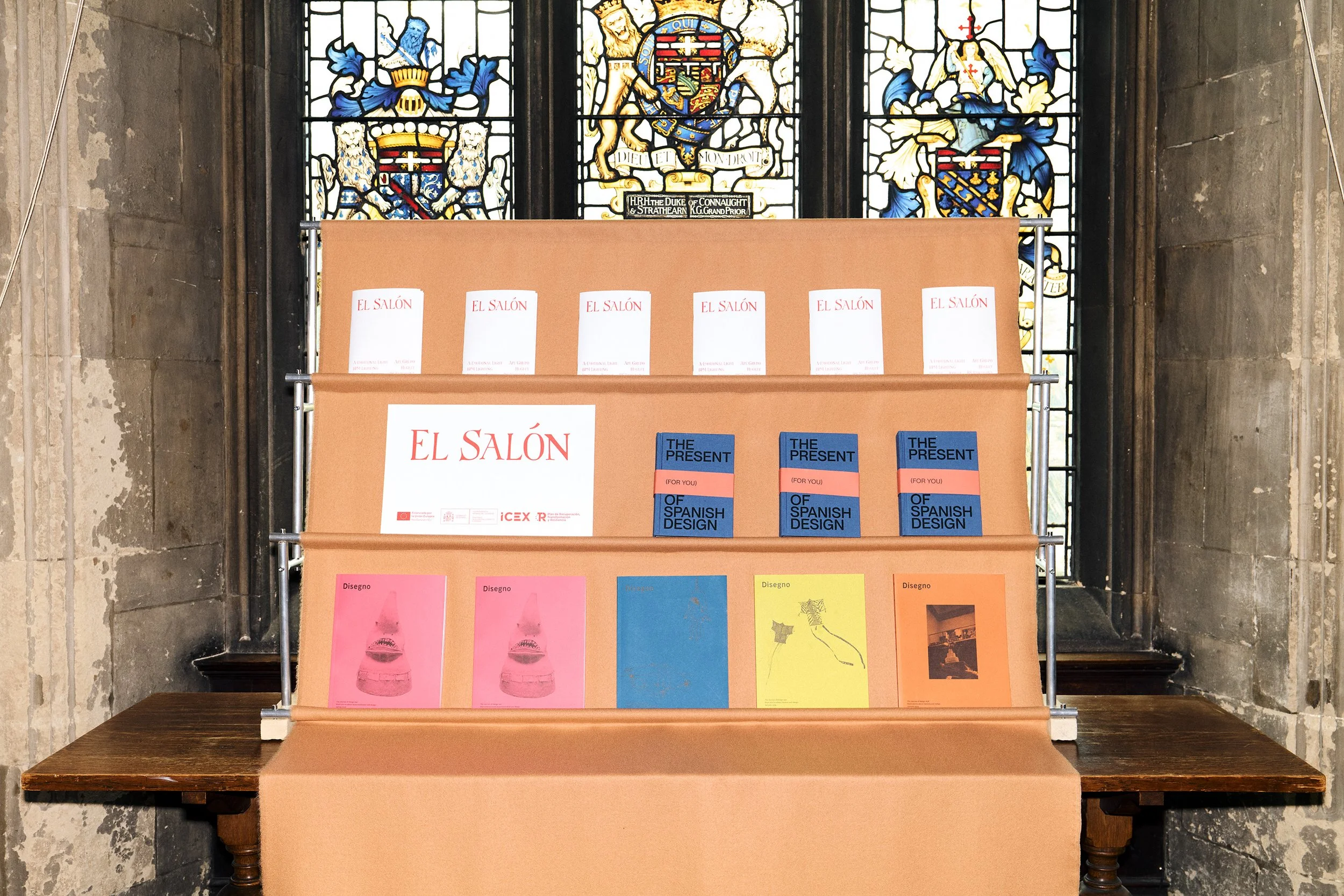   Disegnos  and other publications arranged in the Reading Room at the  El Salón  party (Images by  Kane Hulse ). 