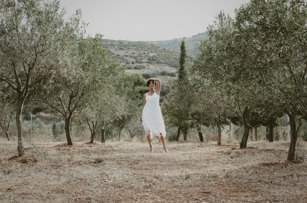 Six images from my work with @photography_by_melina_  The idea behind this photoshoot styling was to show strength and independence, femininity and determination in a semi wild Mediterranean setting. 

We took to the mountains, up a winding road to c