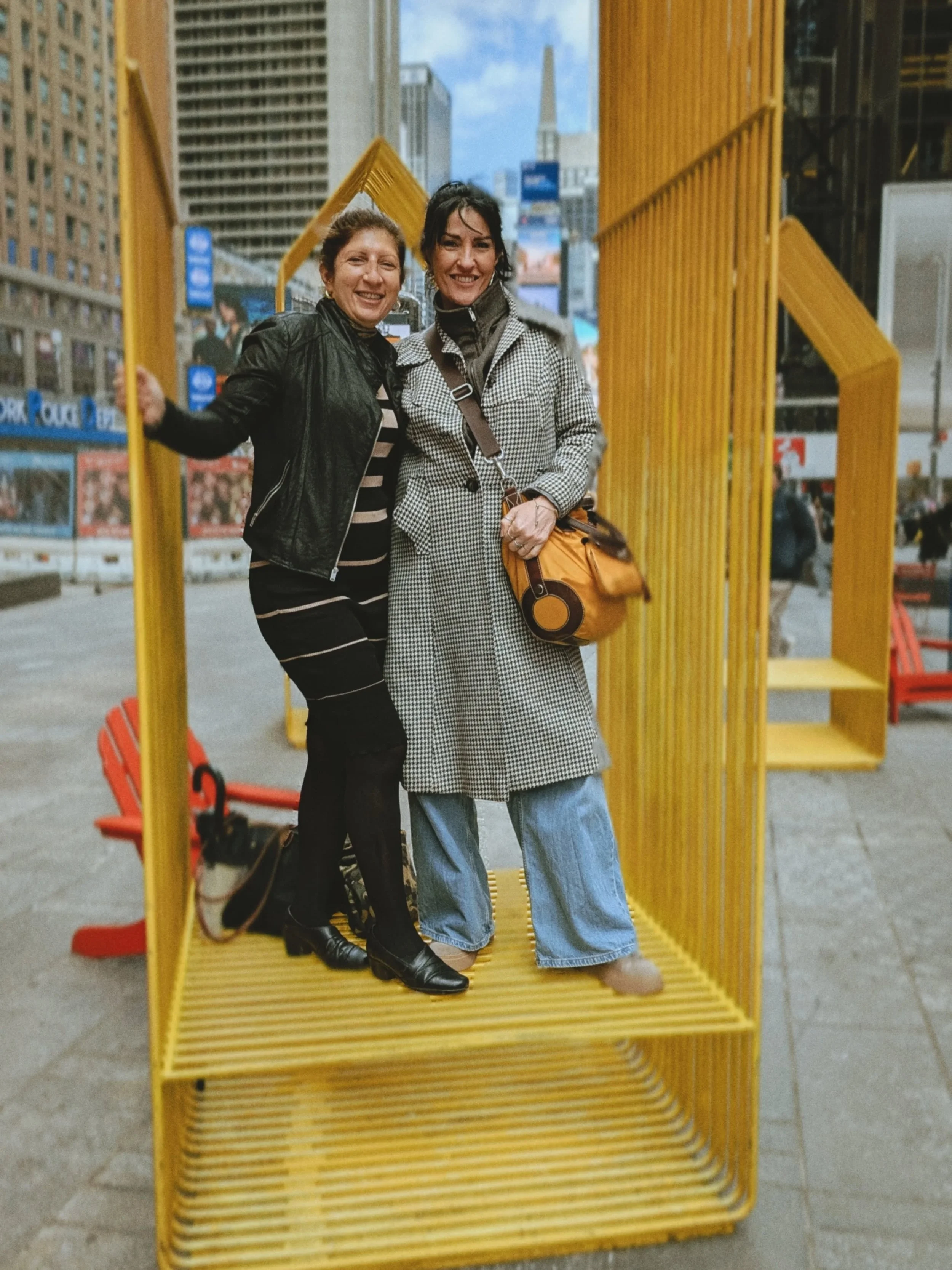 I remember, years ago, the first time I went through Times Square. I was in a car and my friend said: and this is Times Square. 

I looked around, half asleep as I was straight off the plane from Europe, and thought: Gee, so many lights... And then: 