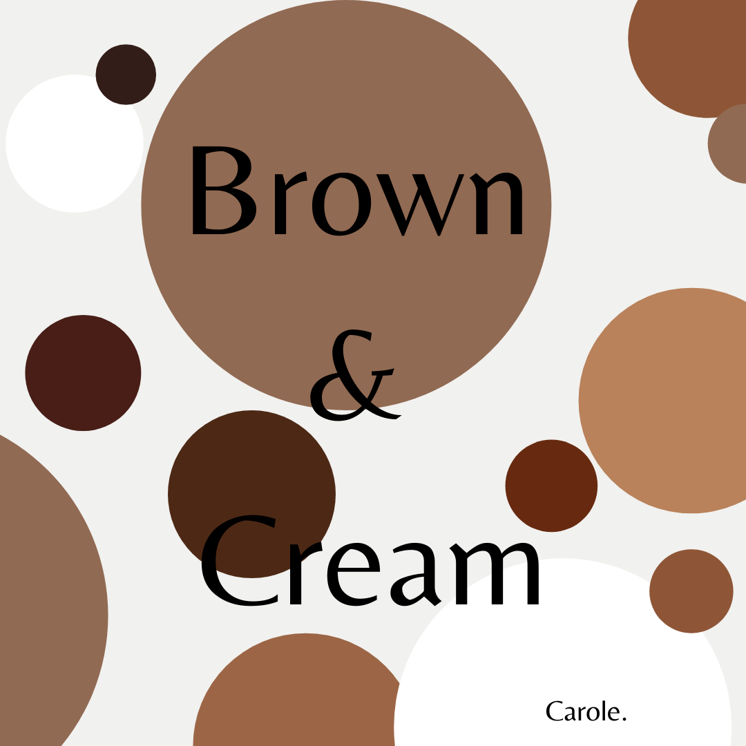 Brown and Cream color scheme for clothes, outfits, travel outfits