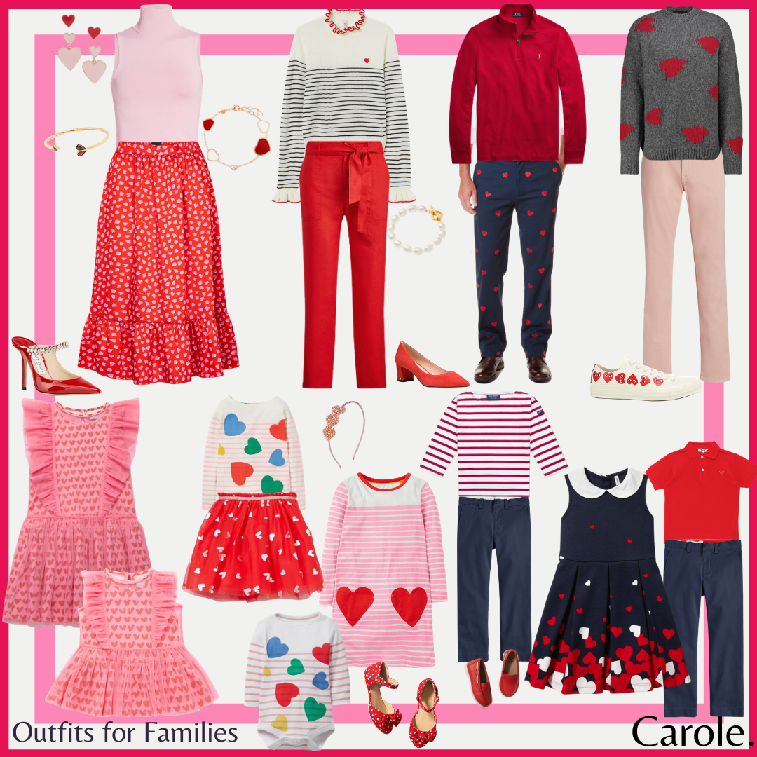 Valentine's Day: Preppy Outfits for Boys, Men, Girls, and Women
