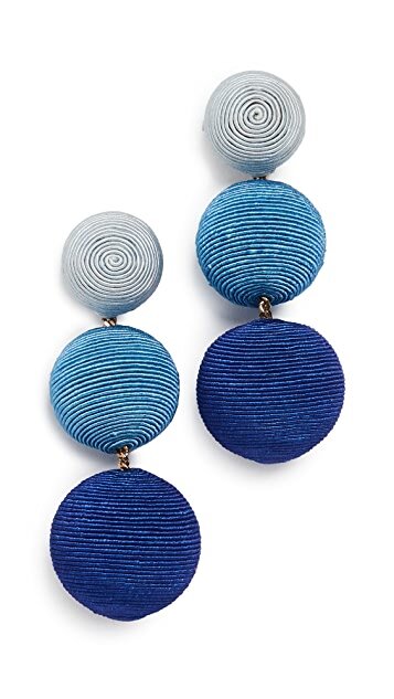 Blue Ombre Drop Earrings