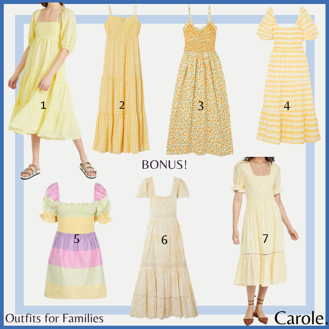 Lilac and Yellow Outfits for the Family with Fast Shipping! — Carole.