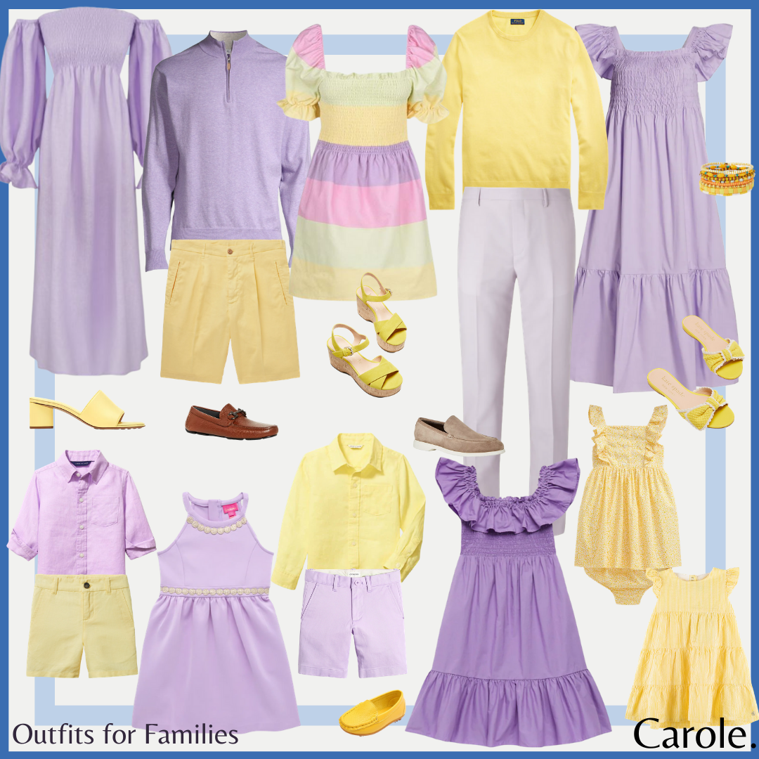 Lilac and Yellow Outfits for the Family with Fast Shipping! — Carole.
