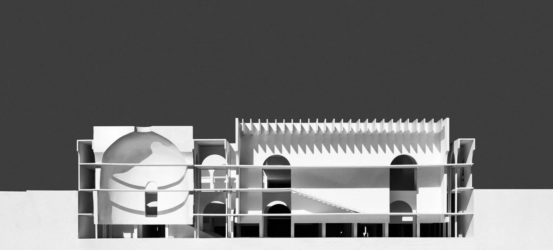 1/4"=1' Scale Section Model Photograph 