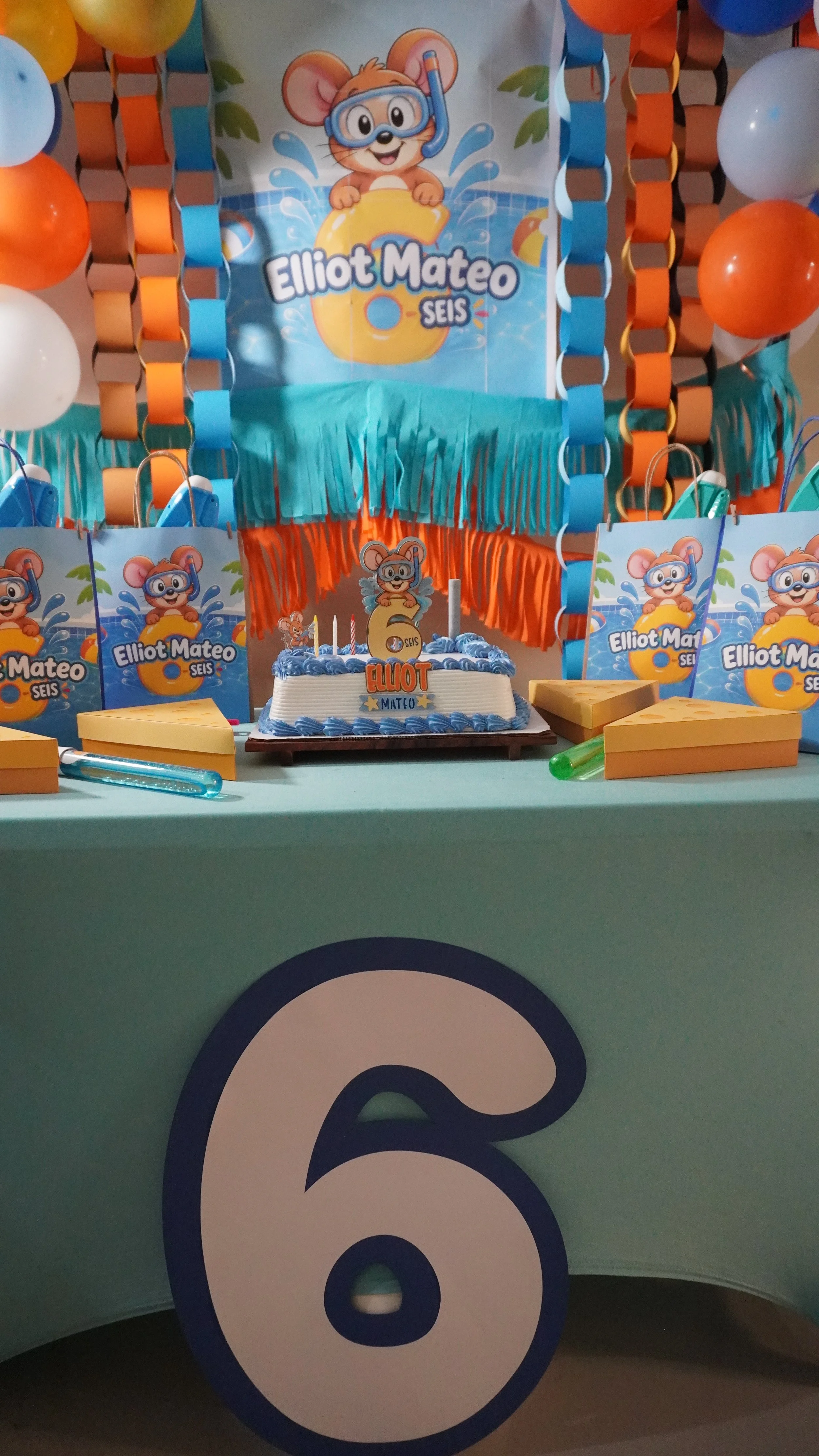 Fondo gigante para cumpleaños impreso en casa con una impresora doméstica