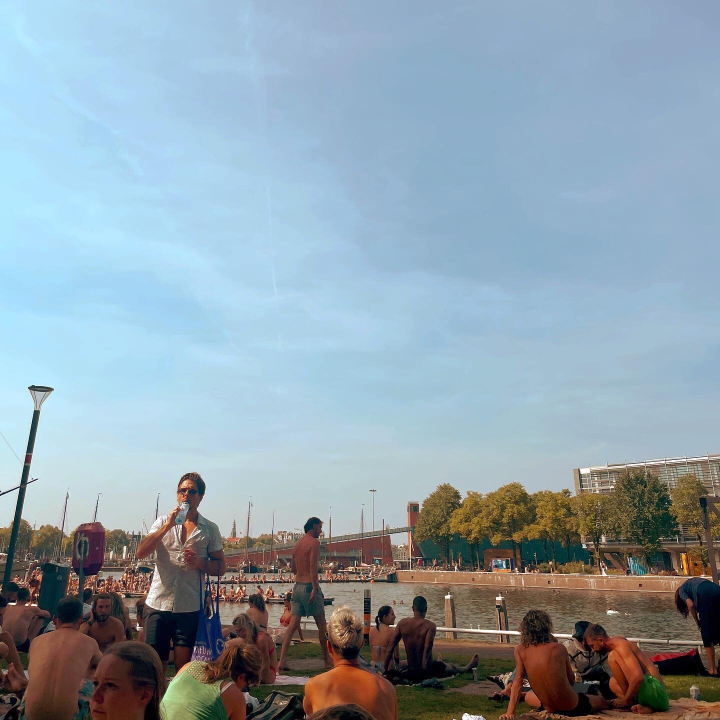 On our last day in Amsterdam, we decided we couldn&rsquo;t take wandering in the heat anymore and headed down to a local park. With temperatures soaring above 30 degrees and no escape on the streets, we figured the only option was to picnic by the ha