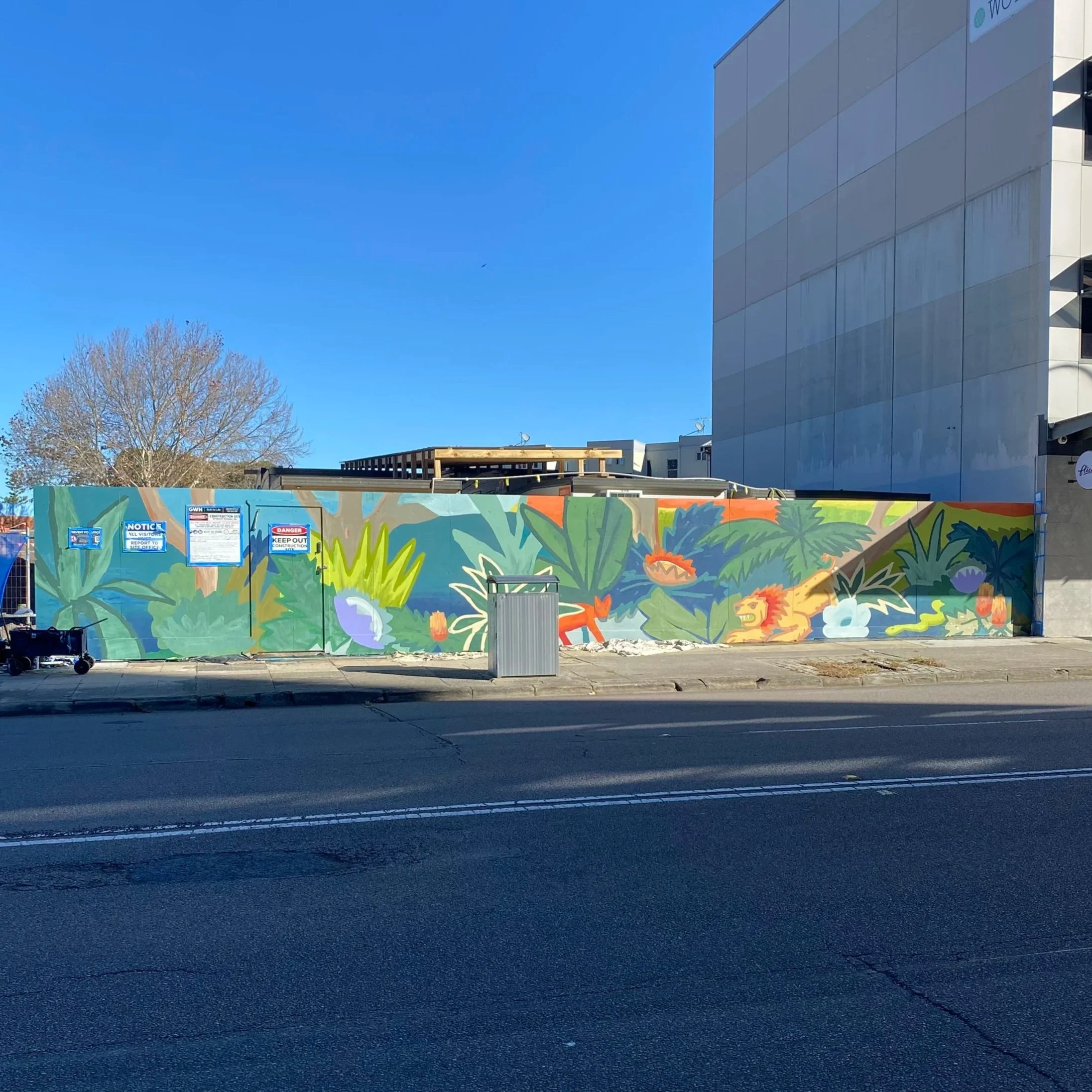 Newcastle Hoarding Wall
