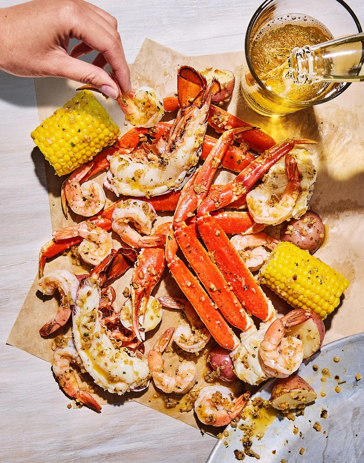 Seattle-Restaurant-Photography-Mike-Gluckman-Mariners-Boil-Flat-Lay