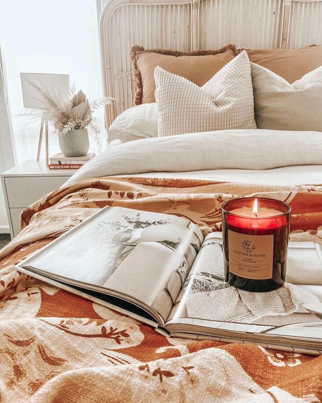Bedroom goals right here 🤎

We absolutely love this shot taken by Bianca from @her.abode 

If you haven&rsquo;t already checked her account out, we recommend you head on over! 
.
.
.
.
.
#featherandflame #fromtheashes #bedroomgoals #bedroomdecor #sc