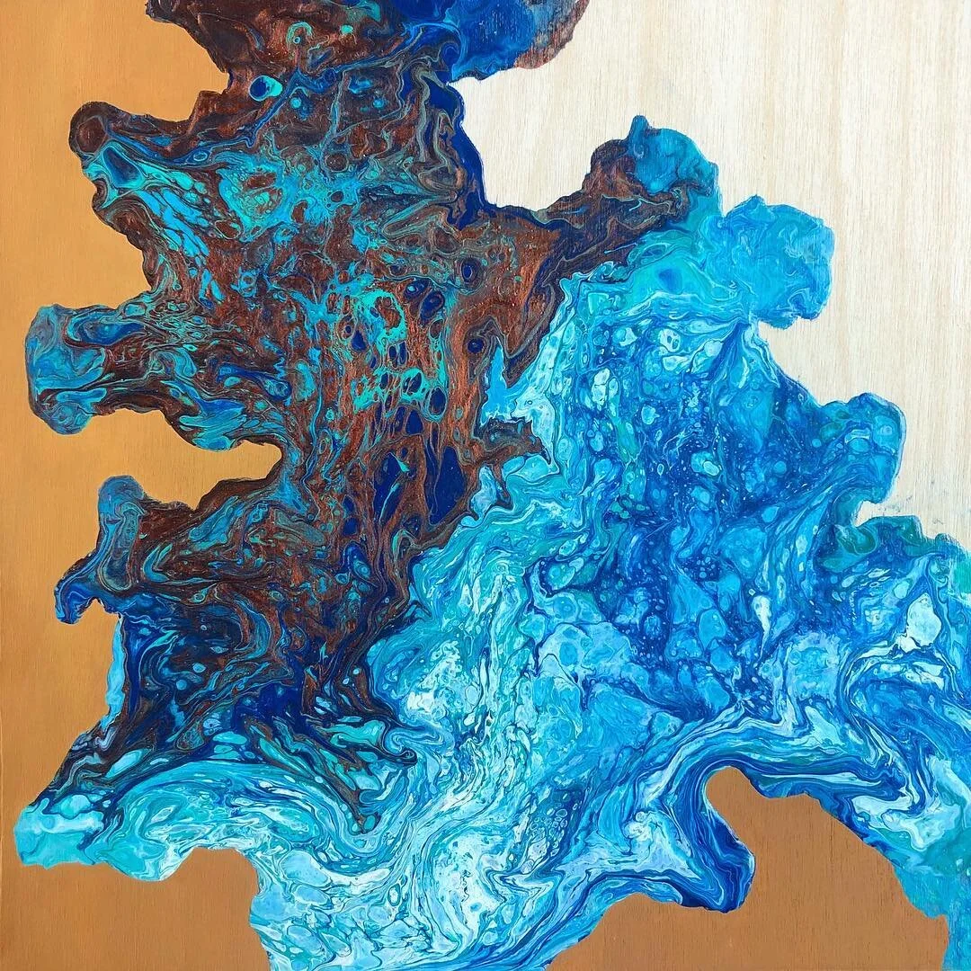 Birthday gift for my mountain man of a brother Connor 🦇
Acrylic on 10x10 inch wood cradleboard : July 31st 2018
.
.
.
.
#fluidpainting #fluidart #fluidartwork #acrylicpainting #pourart #dirtypour #acrylic #acrylicpour #interiordesign #decorativeart 