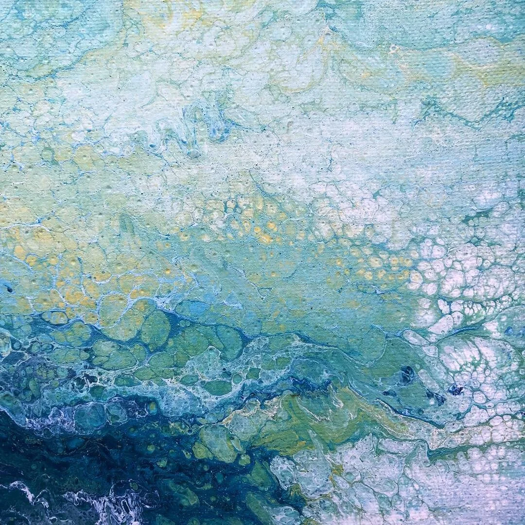 Details from a previous post, each corner a piece in its own right 🌙 
Acrylic on 12x12 canvas : May 14th 2018 .
.
.
.
#fluidpainting #fluidart #fluidartwork #acrylicpainting #pourart #dirtypour #acrylic #acrylicpour #interiordesign #art #abstract #a