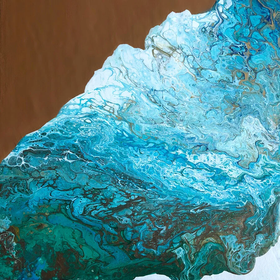 Last piece from the previous batch and probably my favorite of the three! 🏔
Acrylic on 12x12 canvas : July 7th 2018
.
.
.
.
#fluidpainting #fluidart #fluidartwork #acrylicpainting #pourart #dirtypour #acrylic #acrylicpour #interiordesign #art #acryl