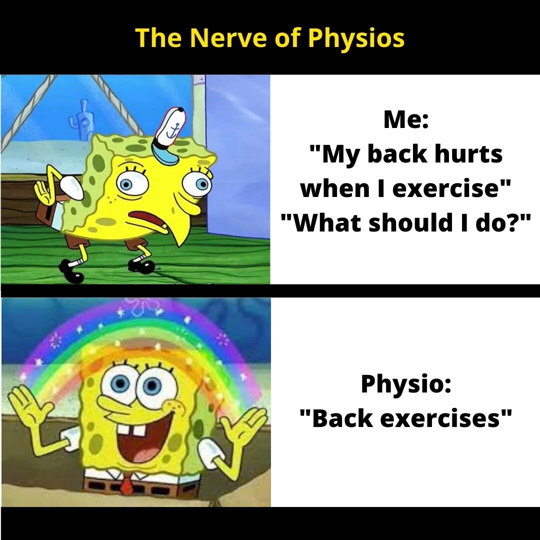 Sounds funny, but it's true 😂 It's so tempting to avoid movement when we're in pain, but the only way to recover is with gentle, targeted exercises prescribed by a professional. Don't wait for it to get worse, speak to one of our physios asap!