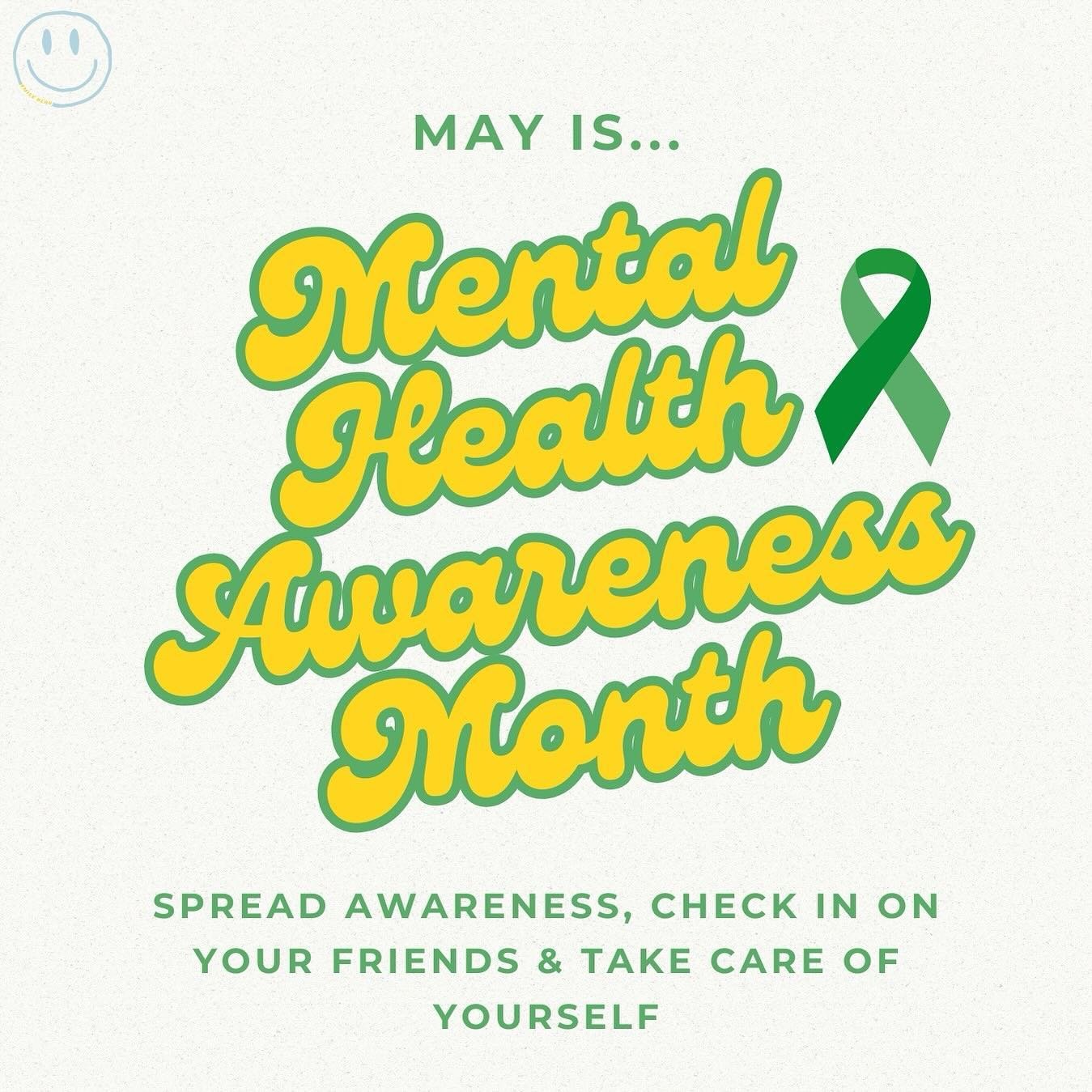 May is mental health month💚!!! Prioritize self-care this month, and spend time doing the things you love with the people you love. Check in on your friends, and tell them you love them! MENTAL HEALTH IS HEALTH!!!!!!!

Stay tuned this month for new b