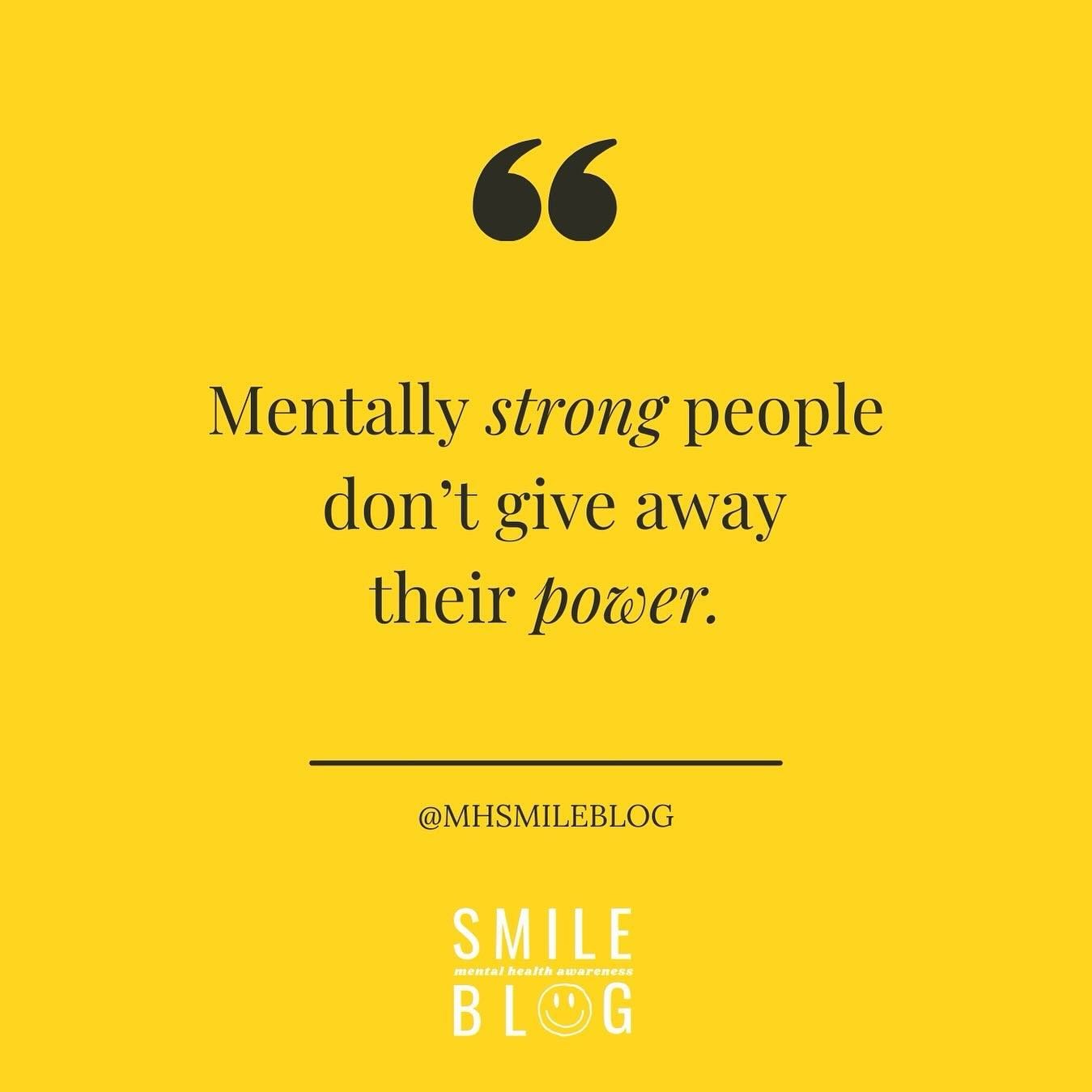 Don&rsquo;t let negative thoughts or energy take up space in your brain. If you let it consume you, you are giving away your power. 

Have a great day⚡️🩵😁 
.
.
.
.
.
Want to learn more about us? Check us out @ mhsmileblog.com. Link is in bio

#self